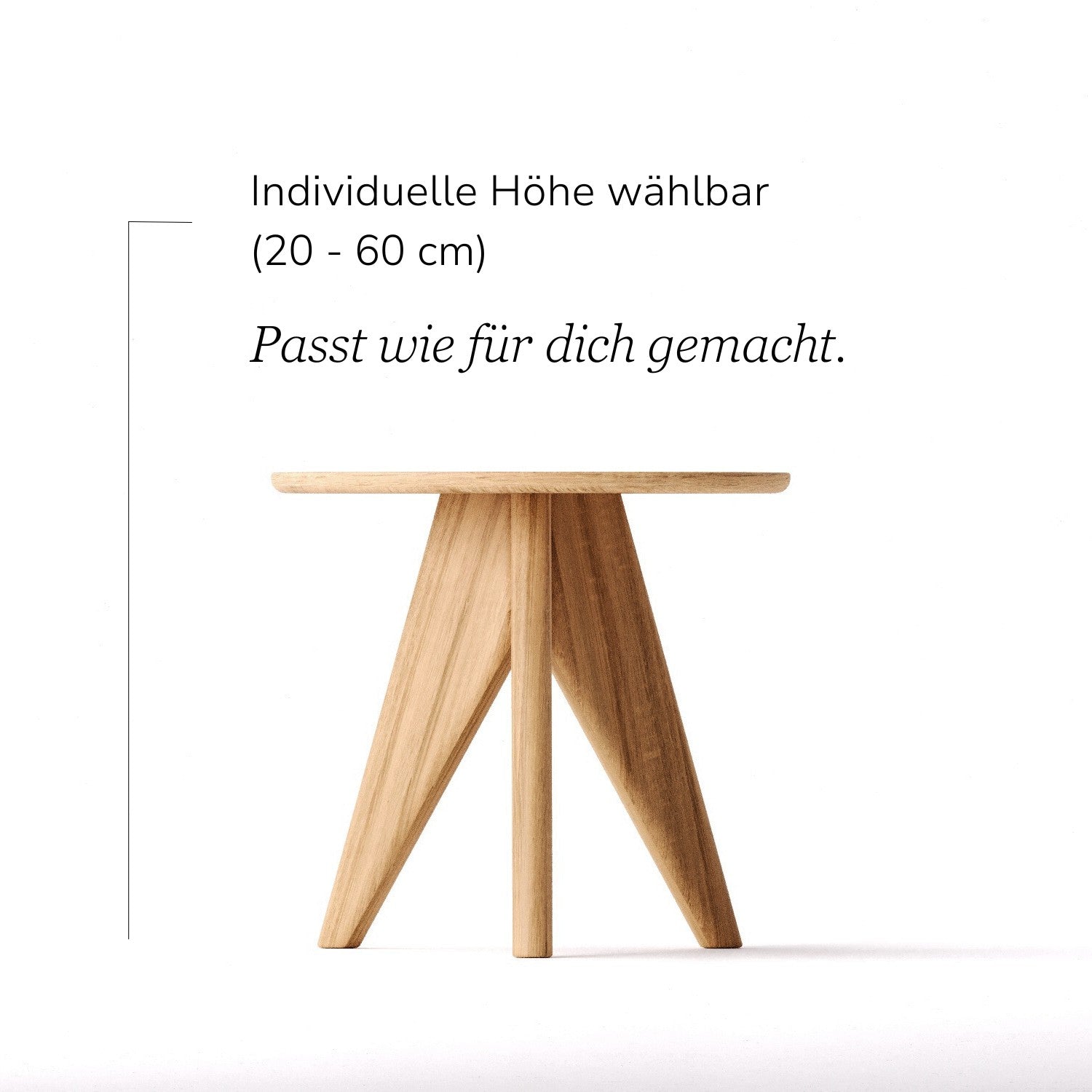 Beistelltisch aus massiver Eiche (FSC®) – Nova
