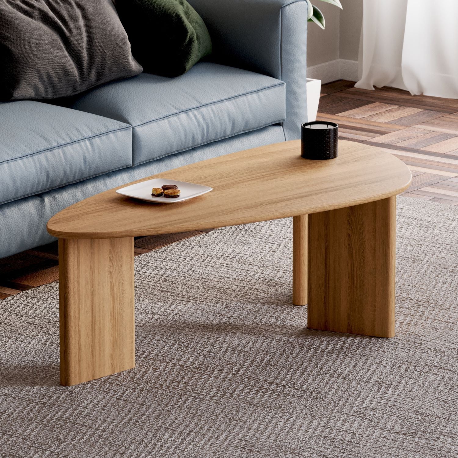 Couchtisch aus massiver Eiche 'Tova'