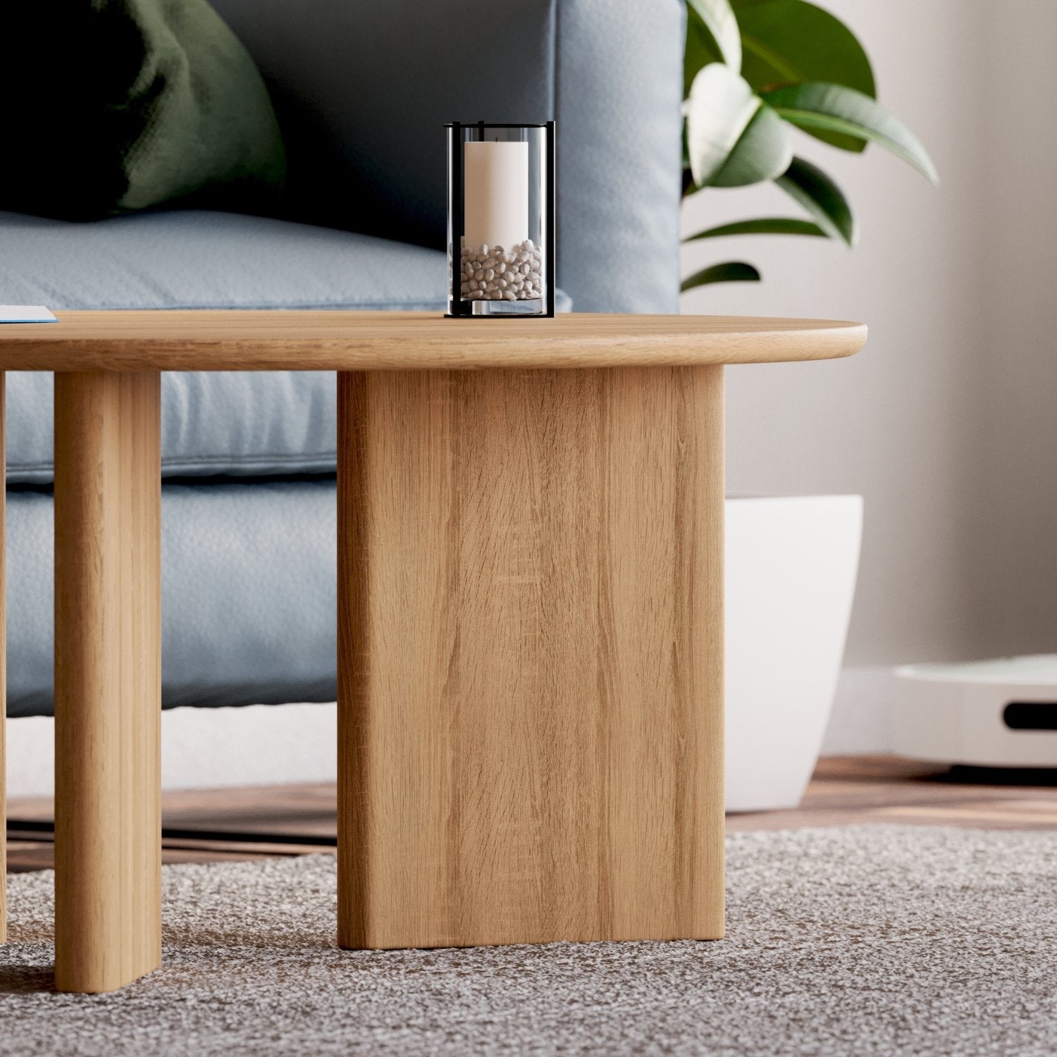 Couchtisch aus massiver Eiche 'Niva'
