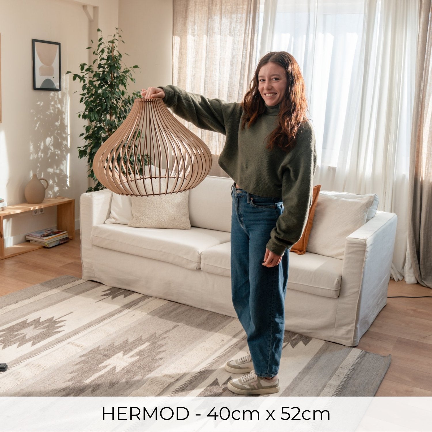 Holzlampe 'Hermod'