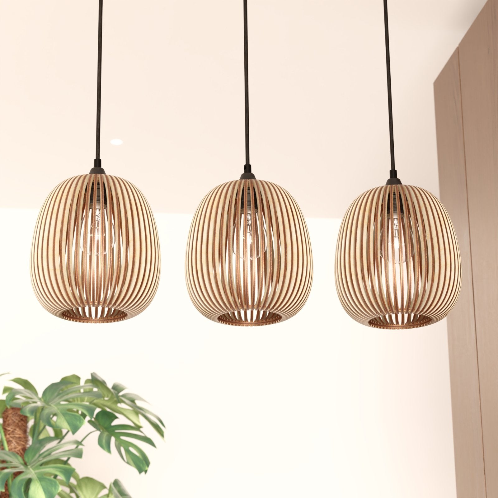 3er Hängelampe 'Alva'