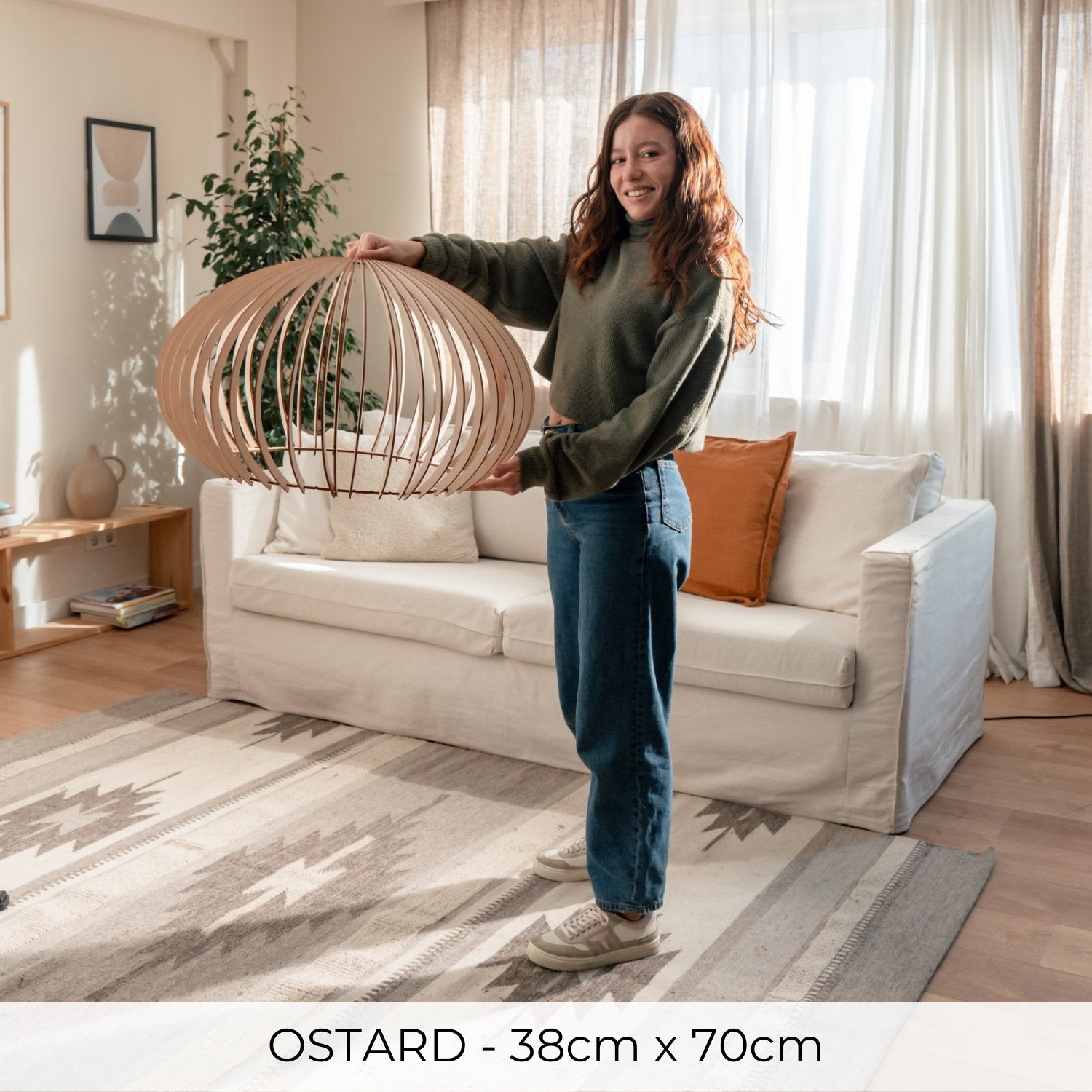 Holzlampe 'Ostard'