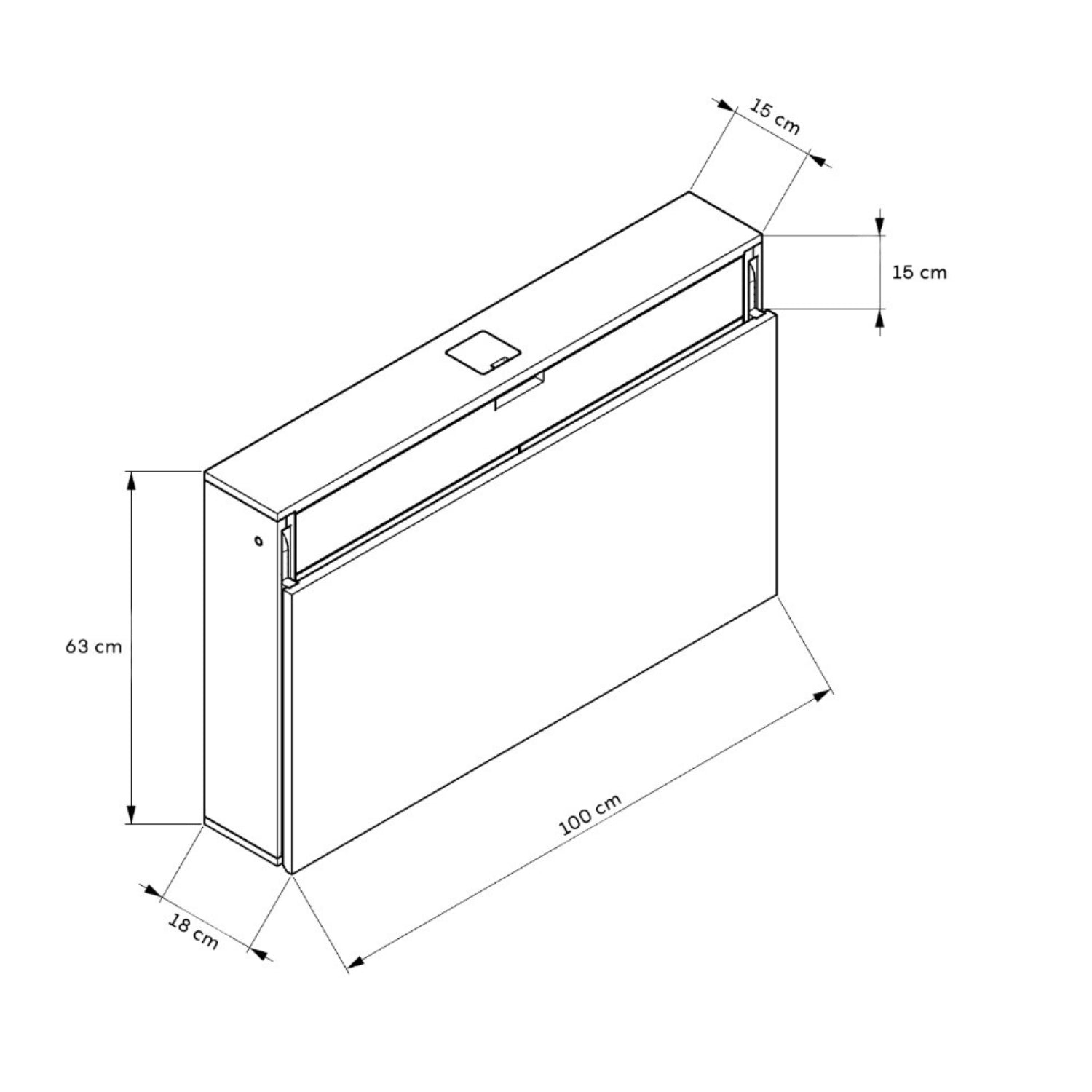 Schreibtisch klappbar 'Nordisk'