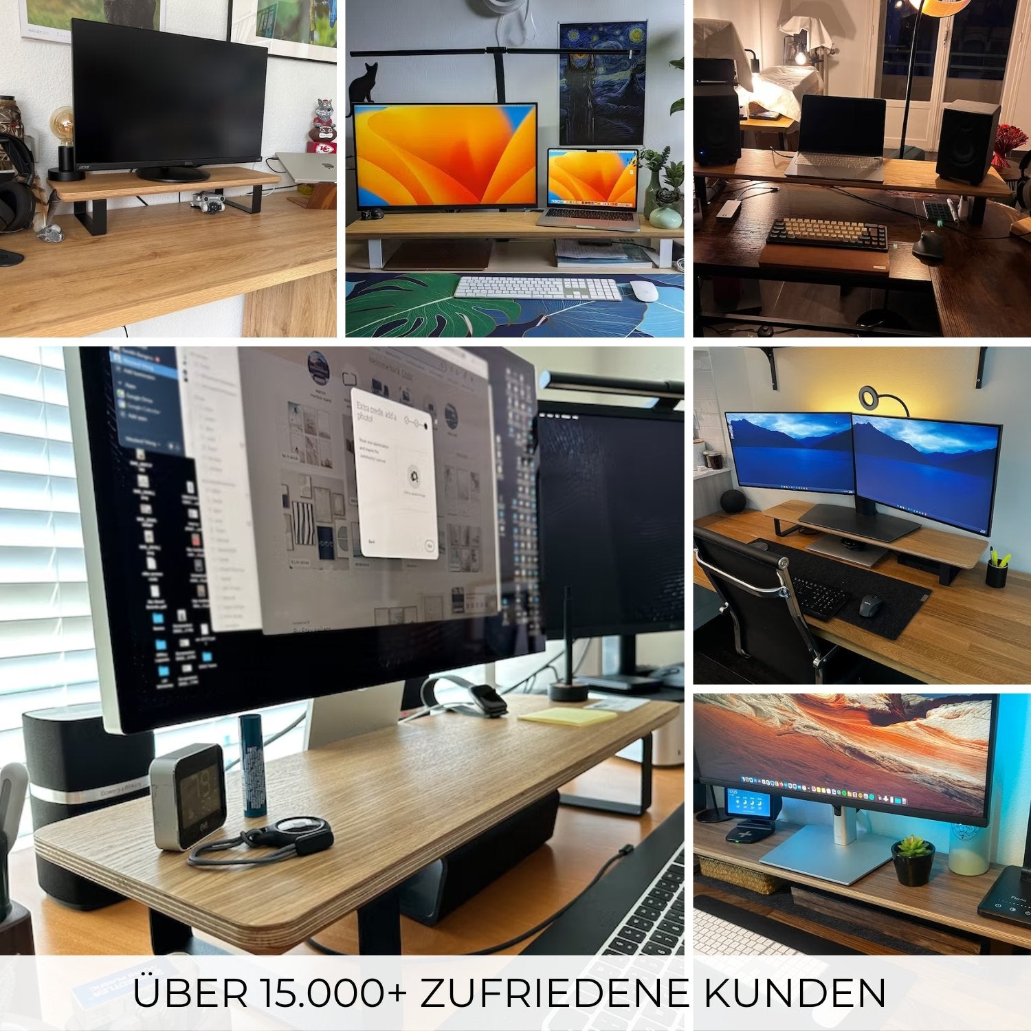 Monitorständer aus Holz 'Skandivis'
