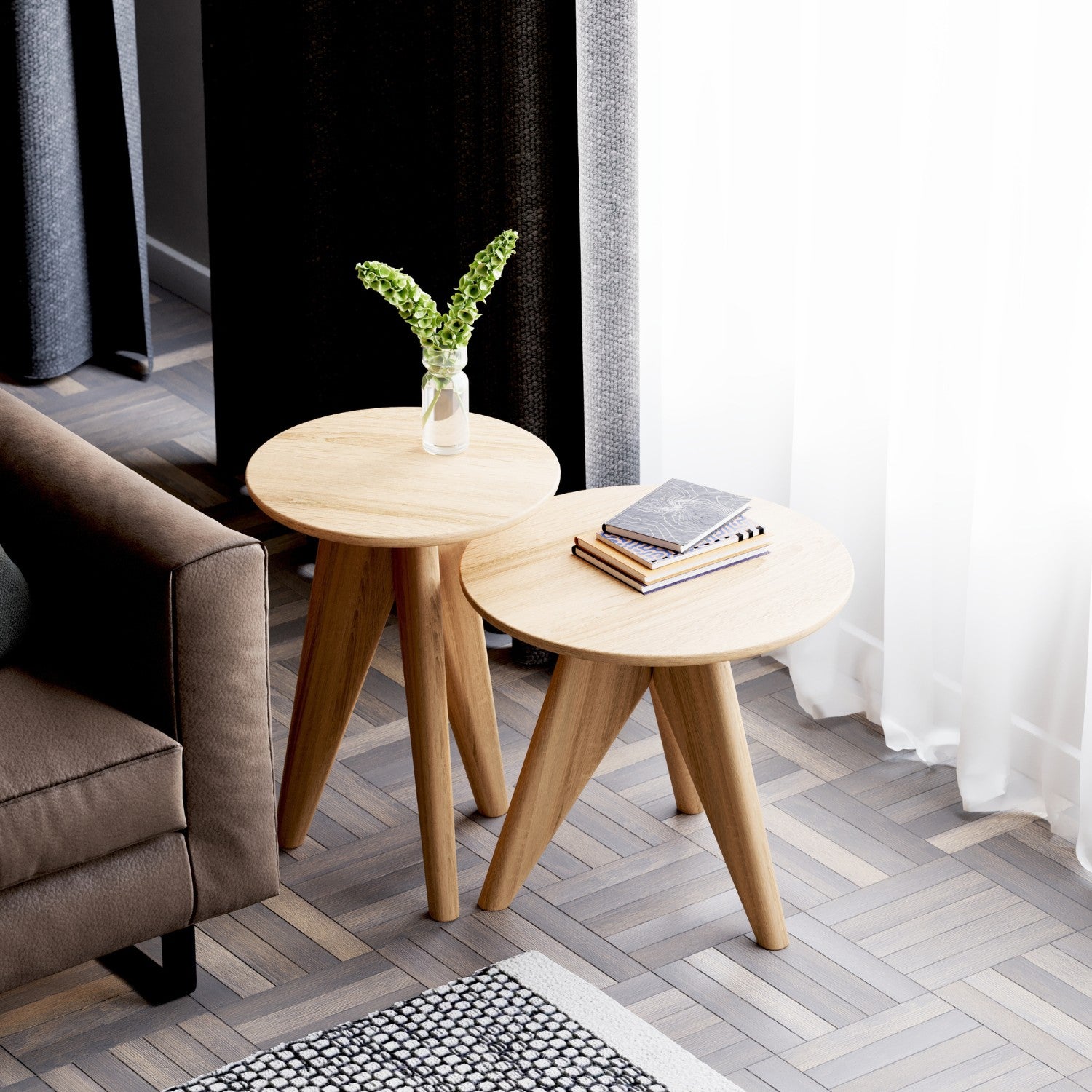 Beistelltisch aus massiver Eiche (FSC®) – Nova