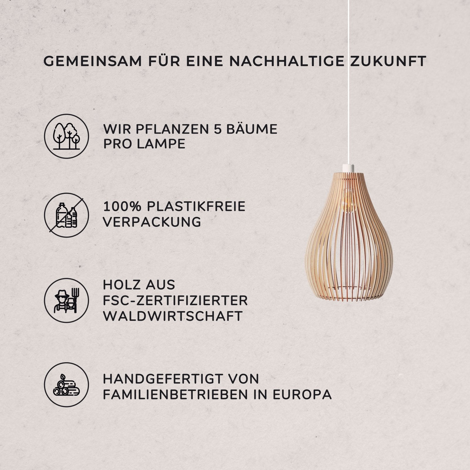 Holzlampe 'Loki'
