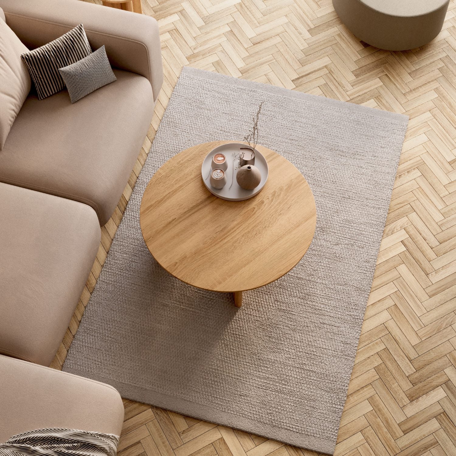 Couchtisch aus massiver Eiche 'Niva'