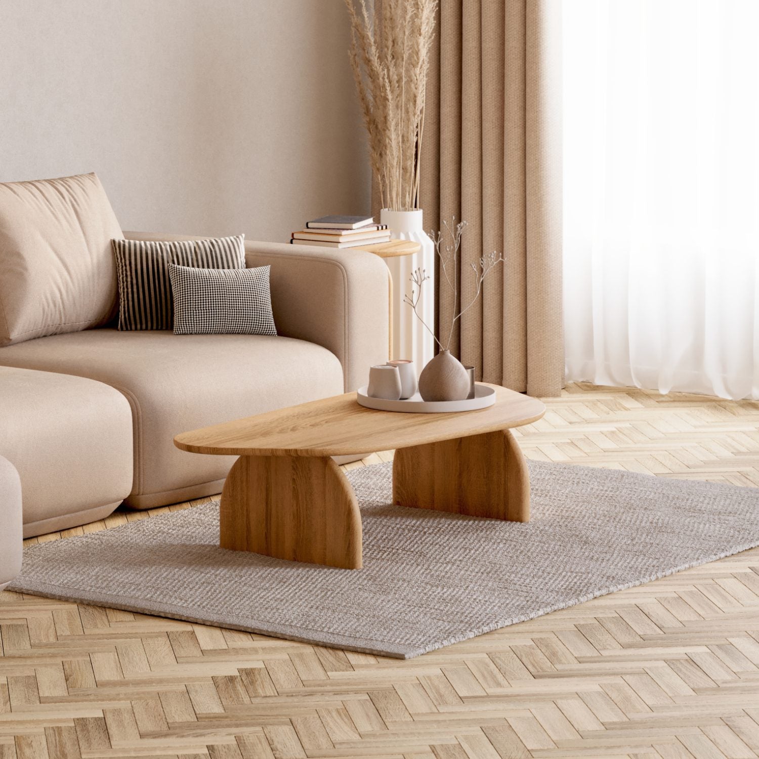 Couchtisch aus massiver Eiche 'Eira'