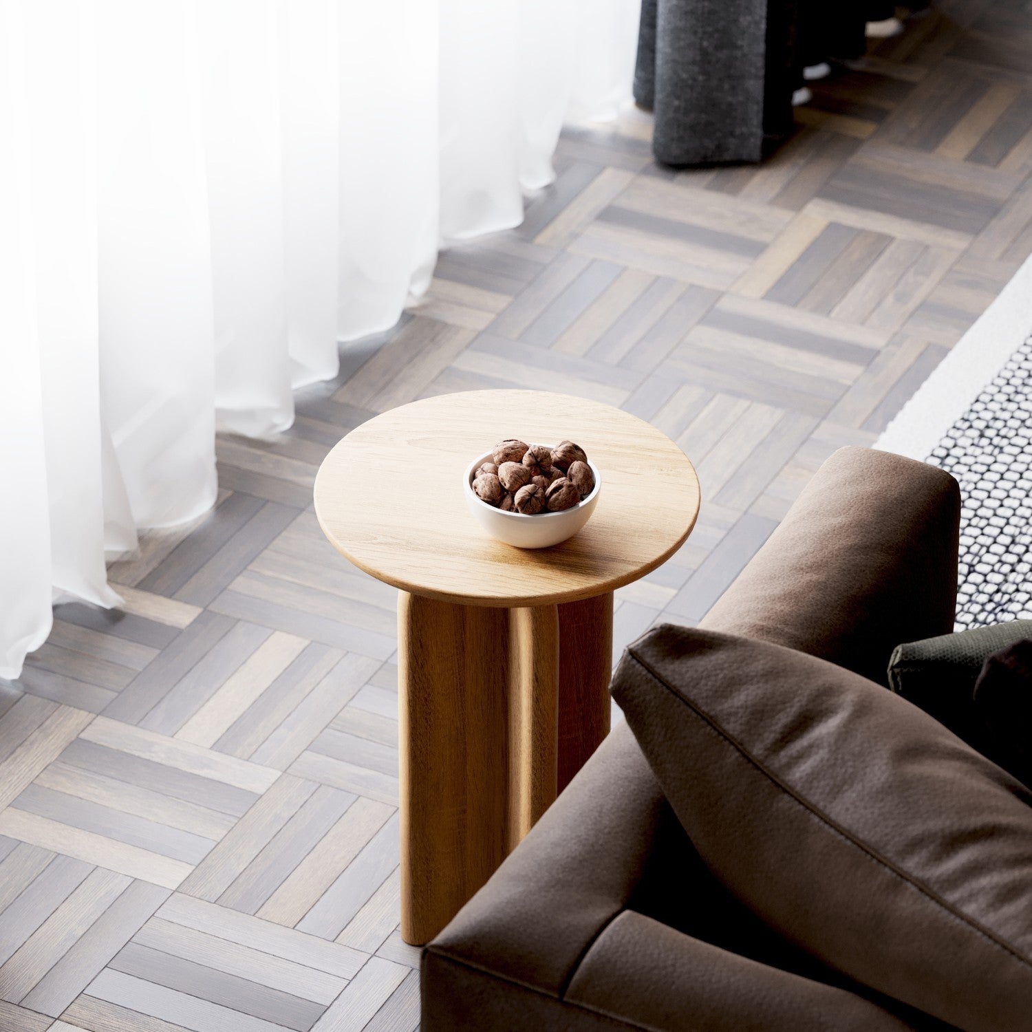 Beistelltisch aus massiver Eiche (FSC®) – Luna