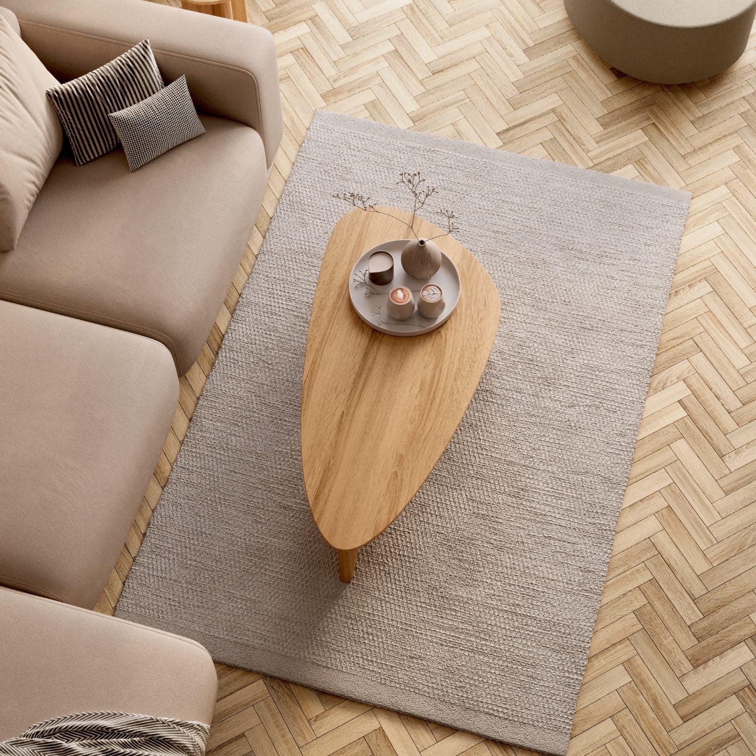 Couchtisch aus massiver Eiche 'Tova'