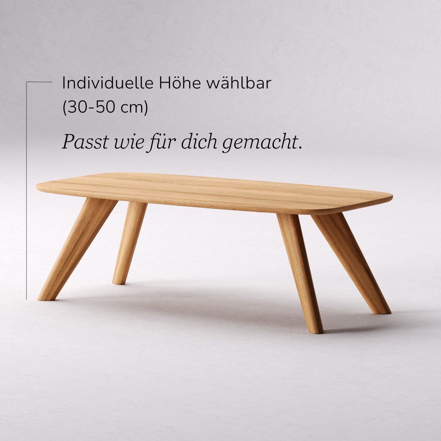 Couchtisch aus massiver Eiche 'Liv'