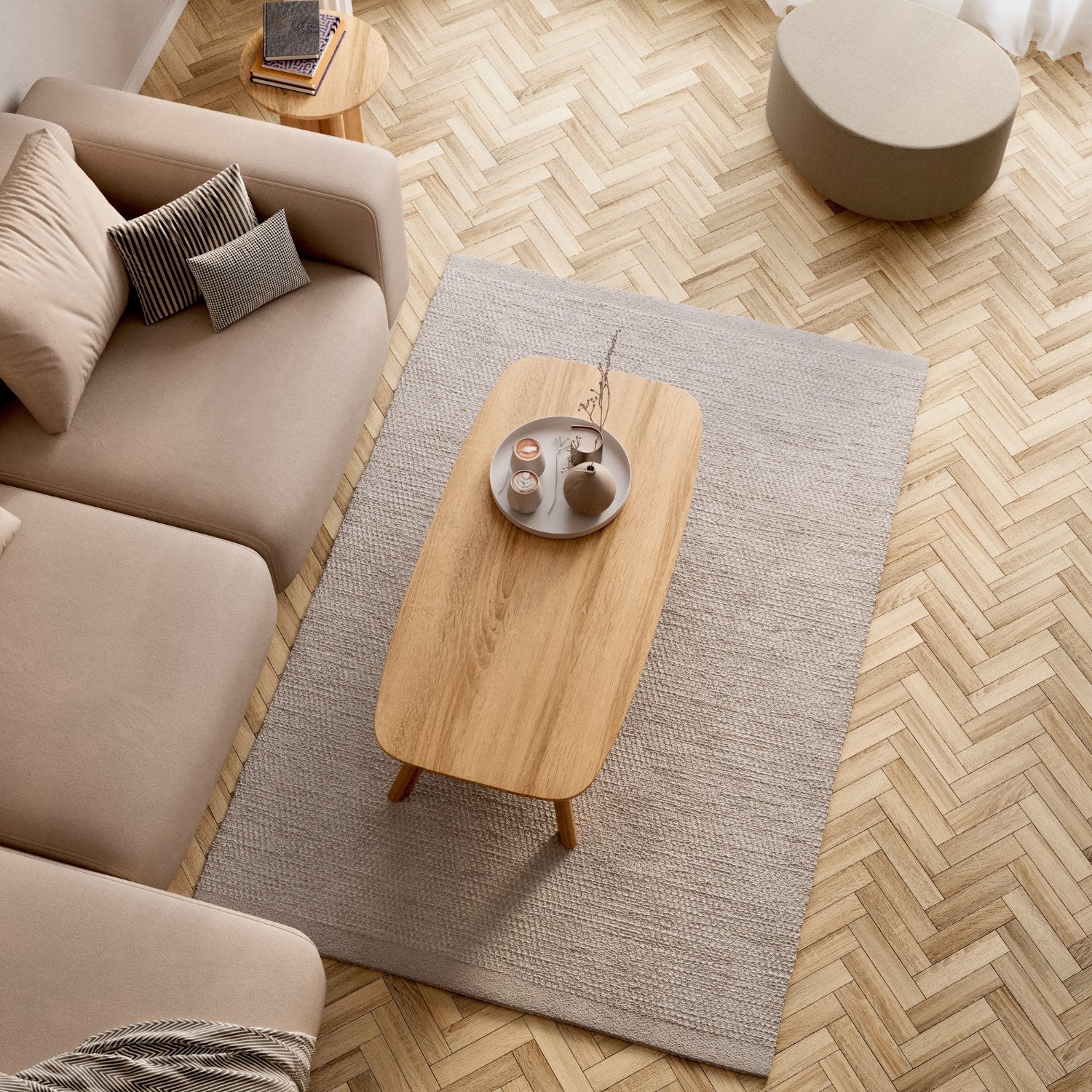 Couchtisch aus massiver Eiche 'Liv'