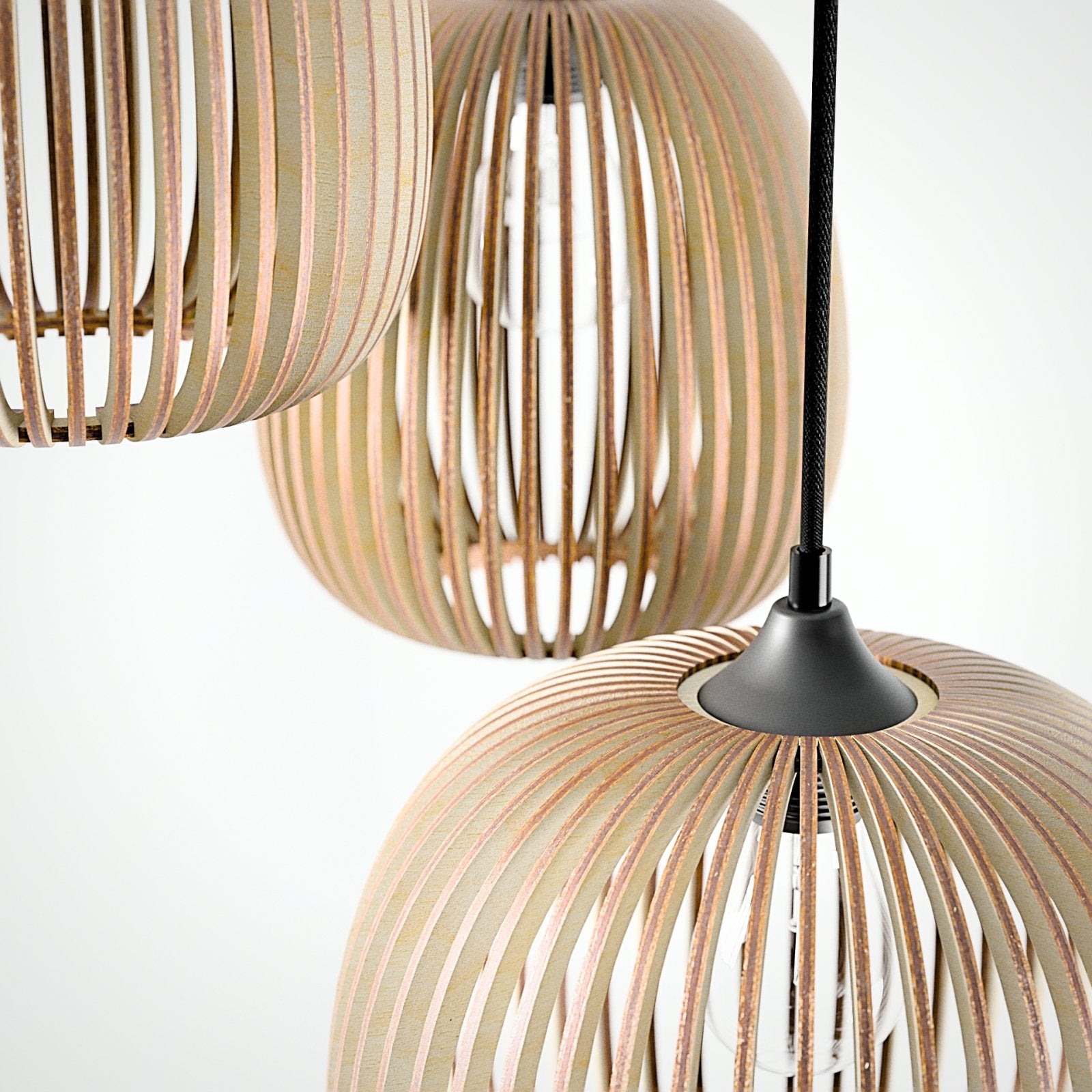 3er Hängelampe 'Styrka'