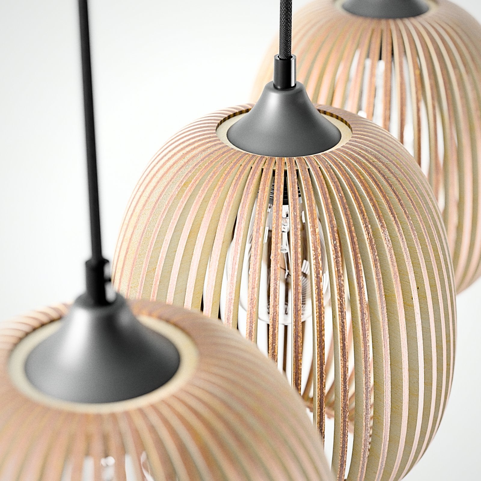 3er Hängelampe 'Alva'