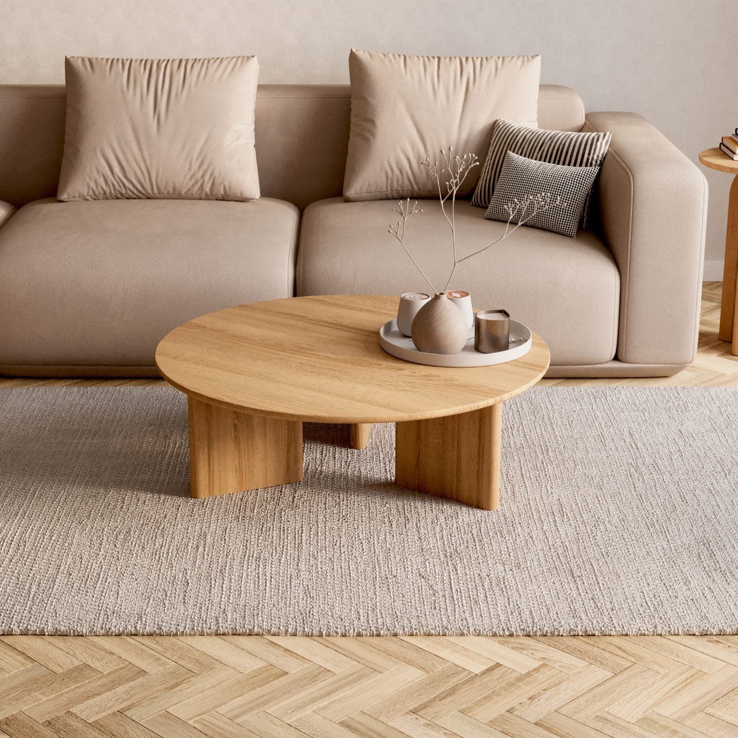 Couchtisch aus massiver Eiche 'Niva'