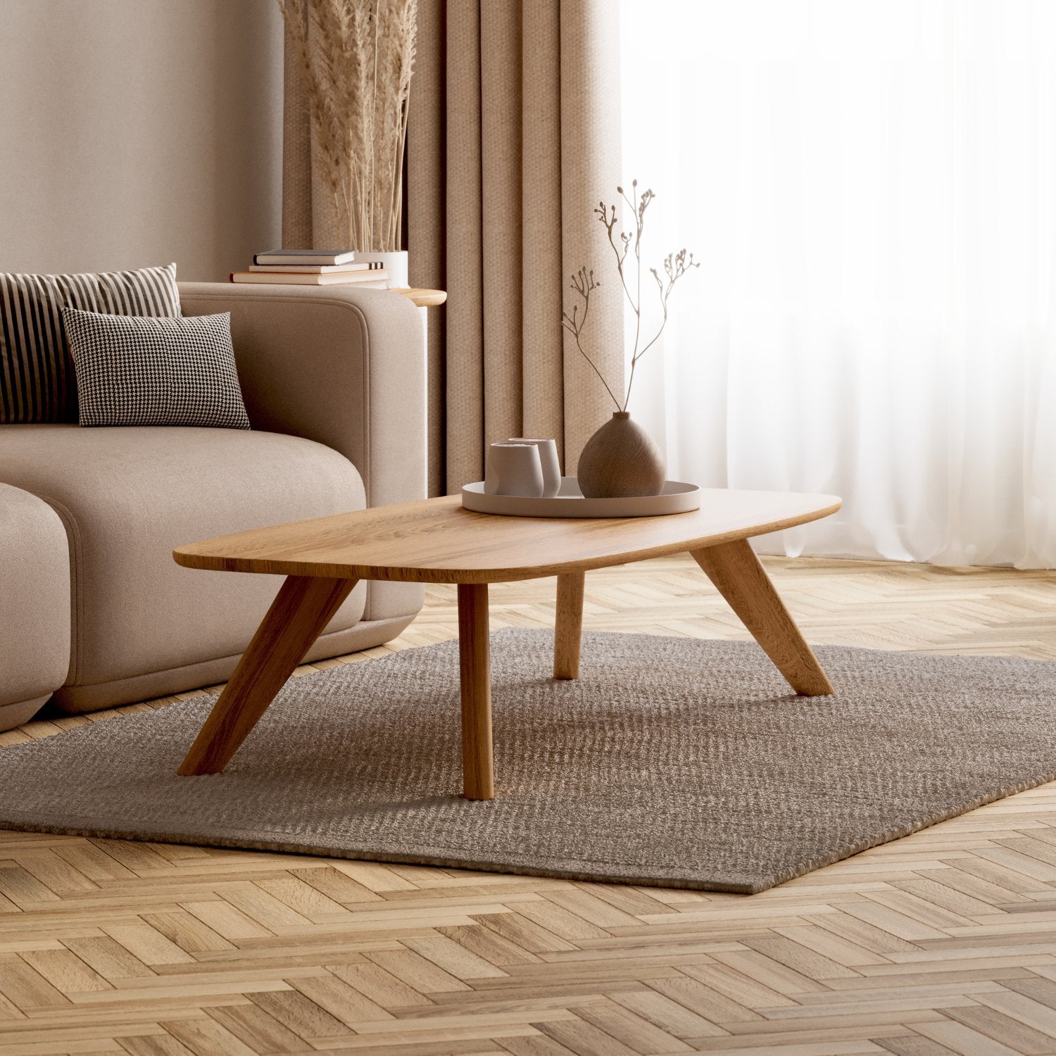 Couchtisch aus massiver Eiche 'Liv'