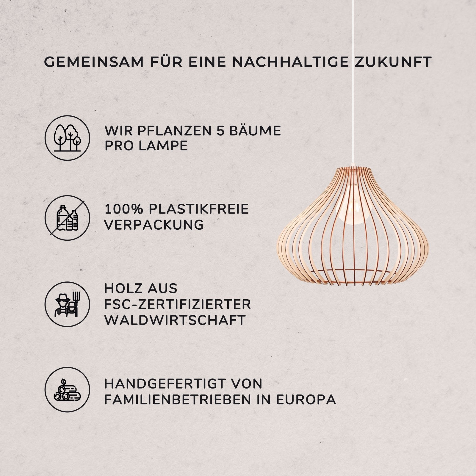 Holzlampe 'Hermod'