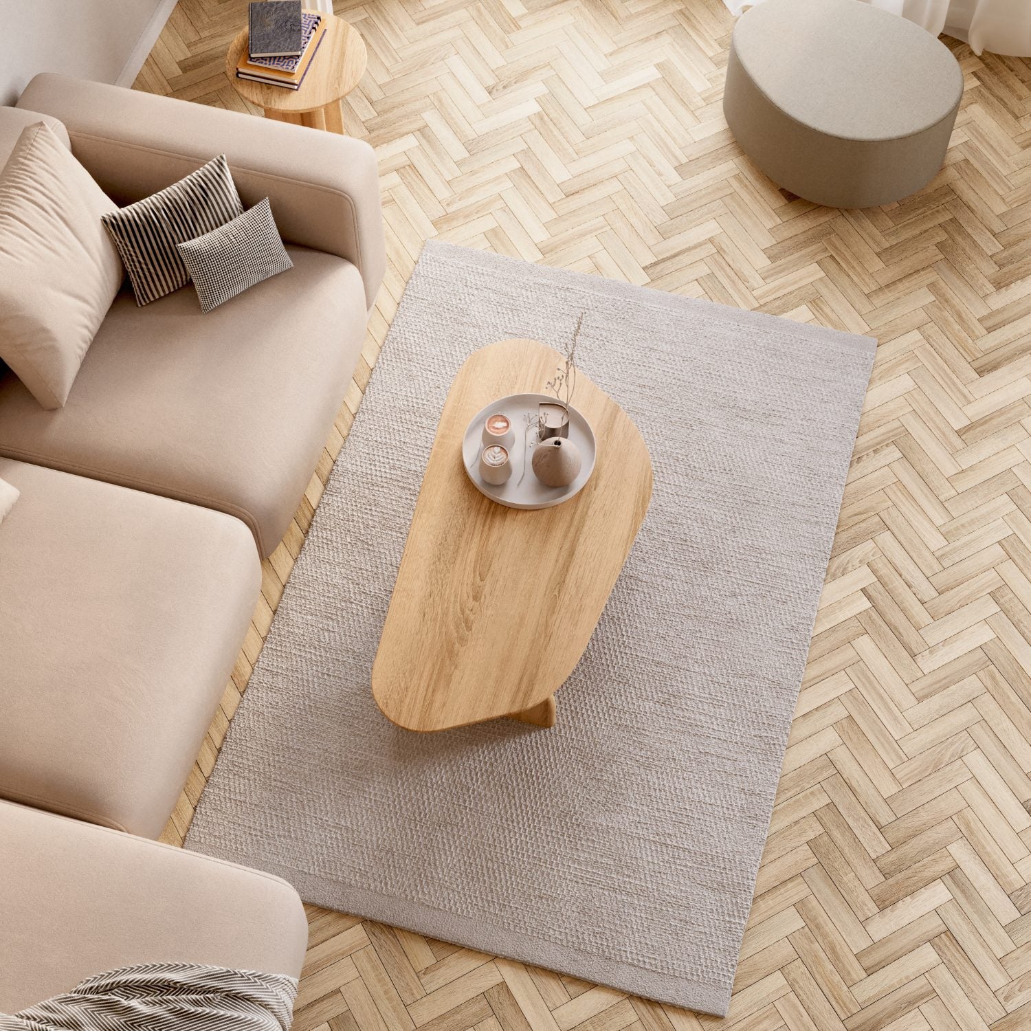 Couchtisch aus massiver Eiche 'Eira'