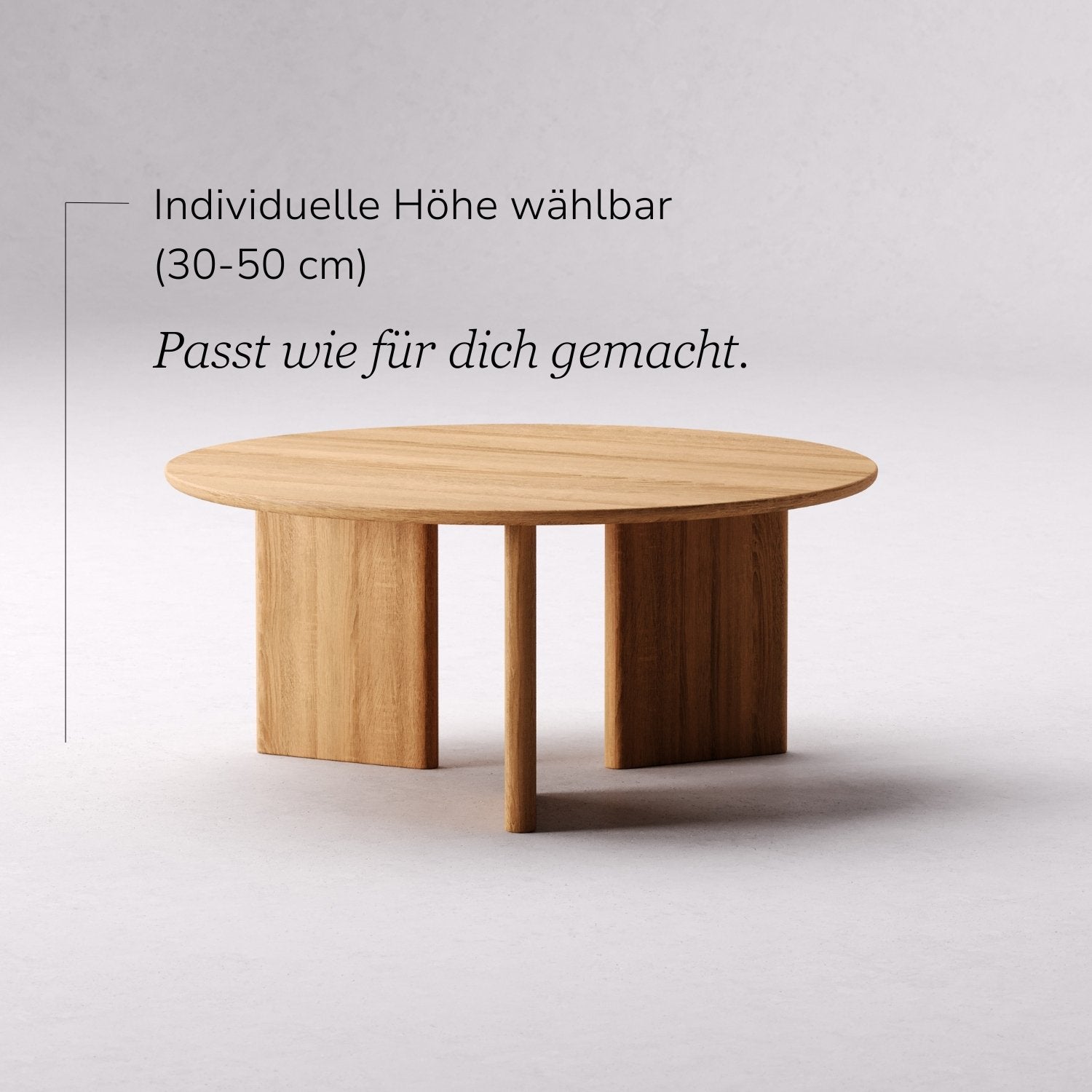 Couchtisch aus massiver Eiche 'Niva'