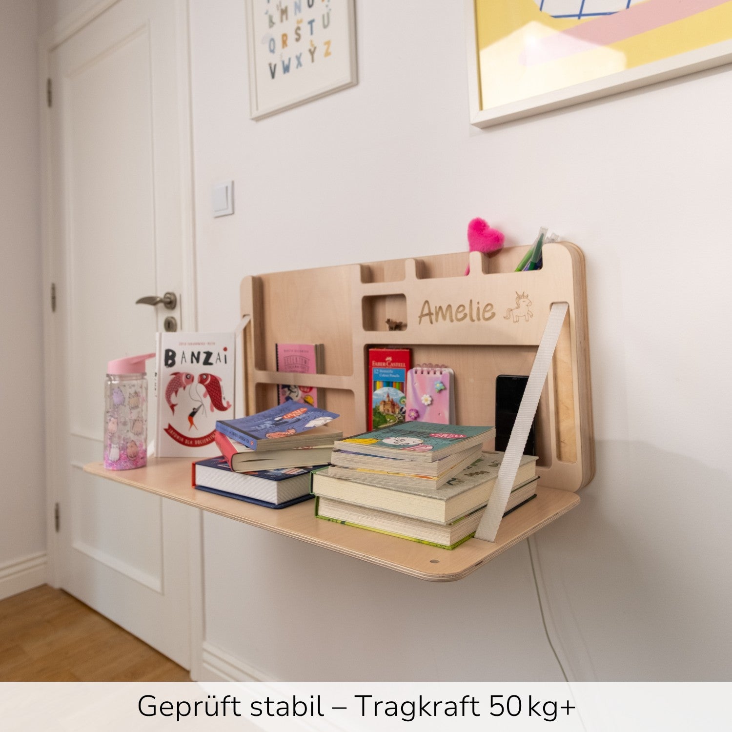 Kinderschreibtisch klappbar & personalisiert – schafft Platz & Freude im Kinderzimmer