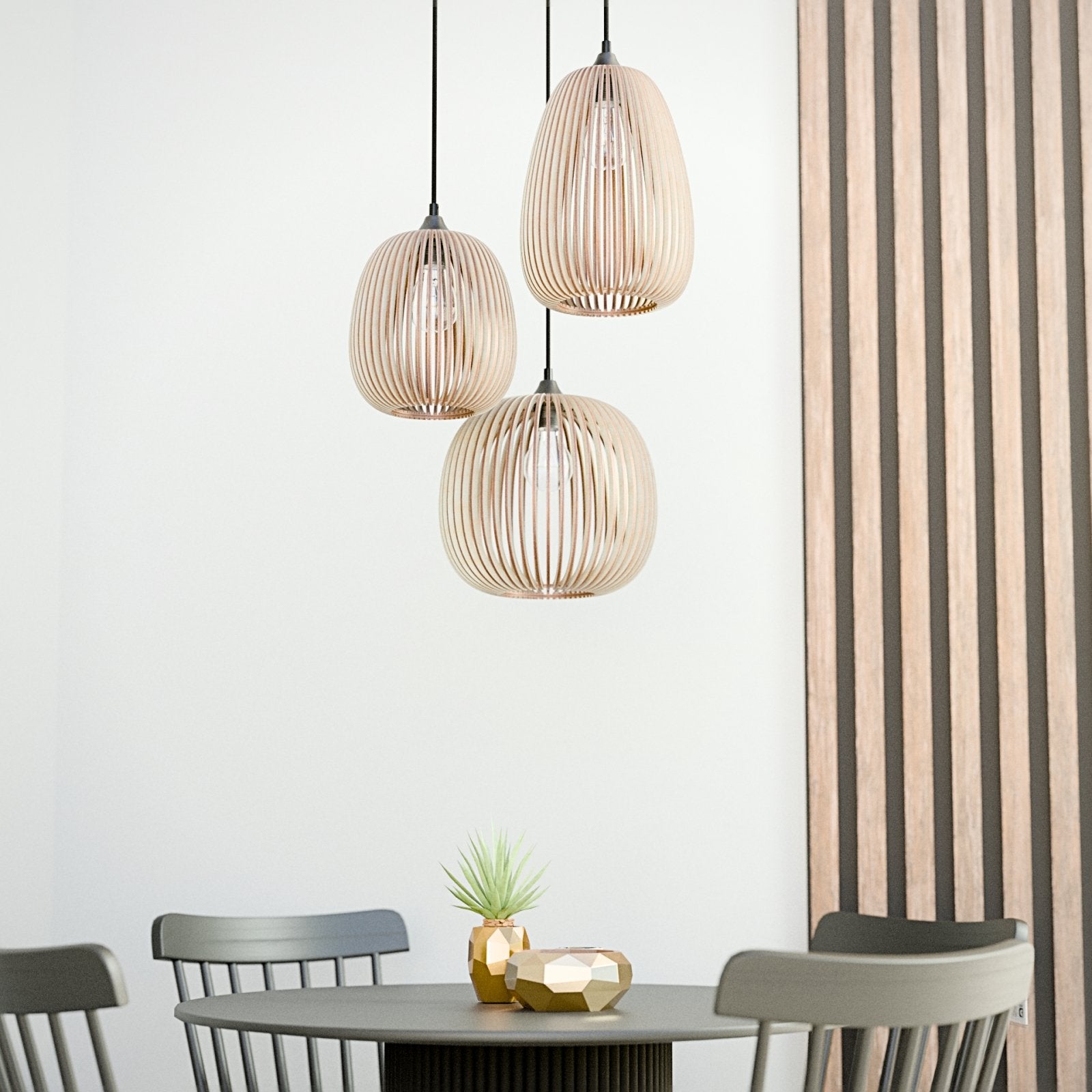 3er Hängelampe 'Eyris'