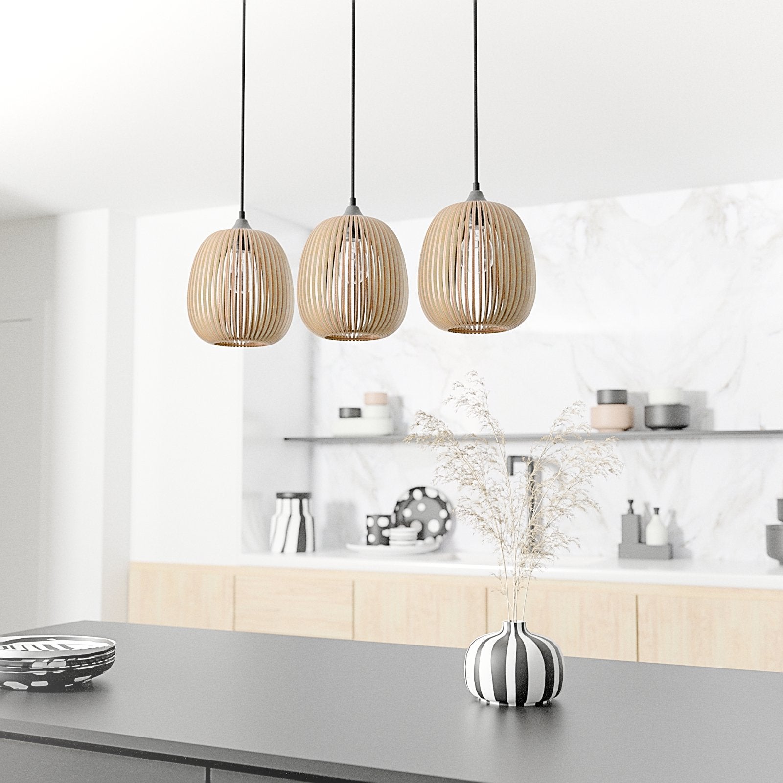 3er Hängelampe 'Alva'