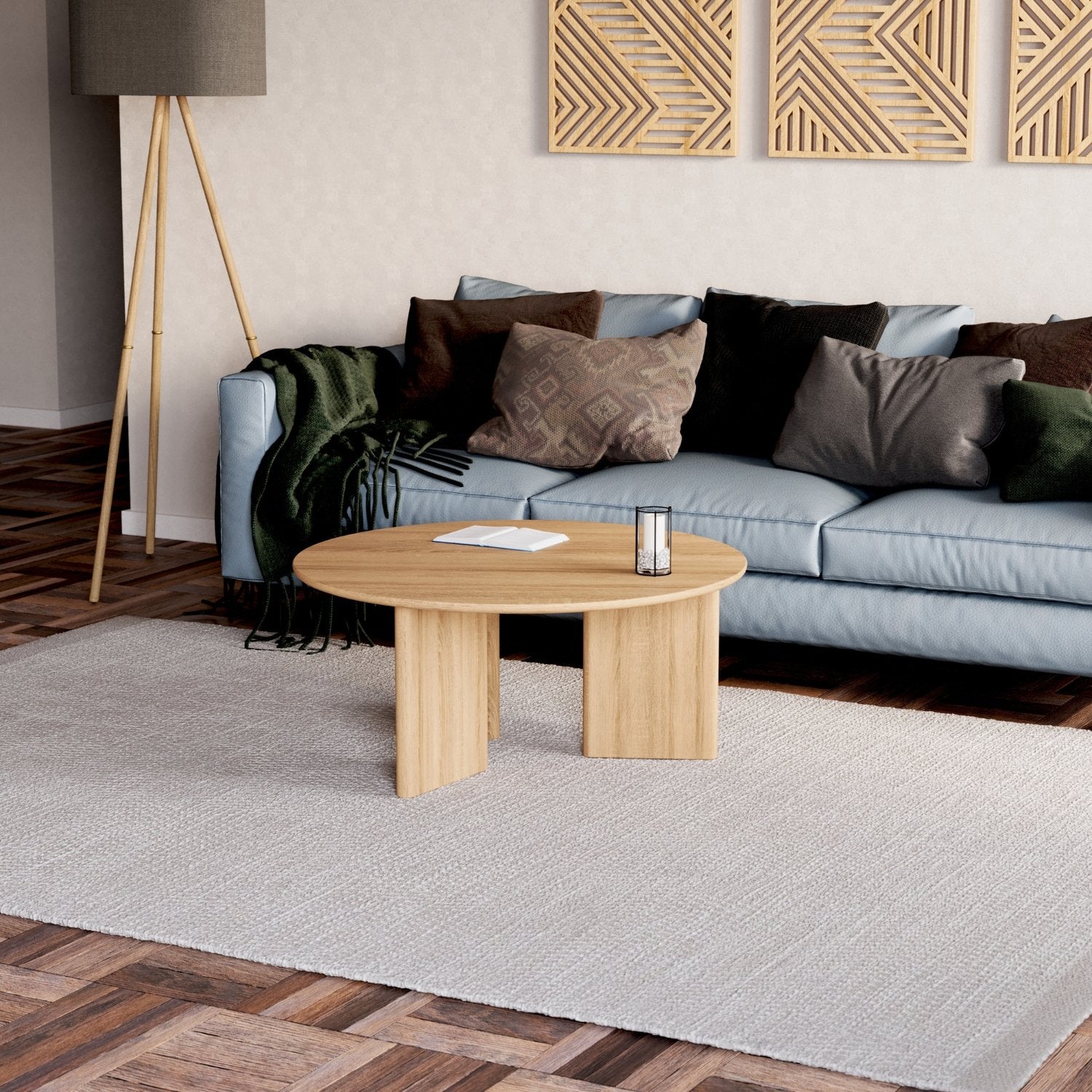 Couchtisch aus massiver Eiche 'Niva'