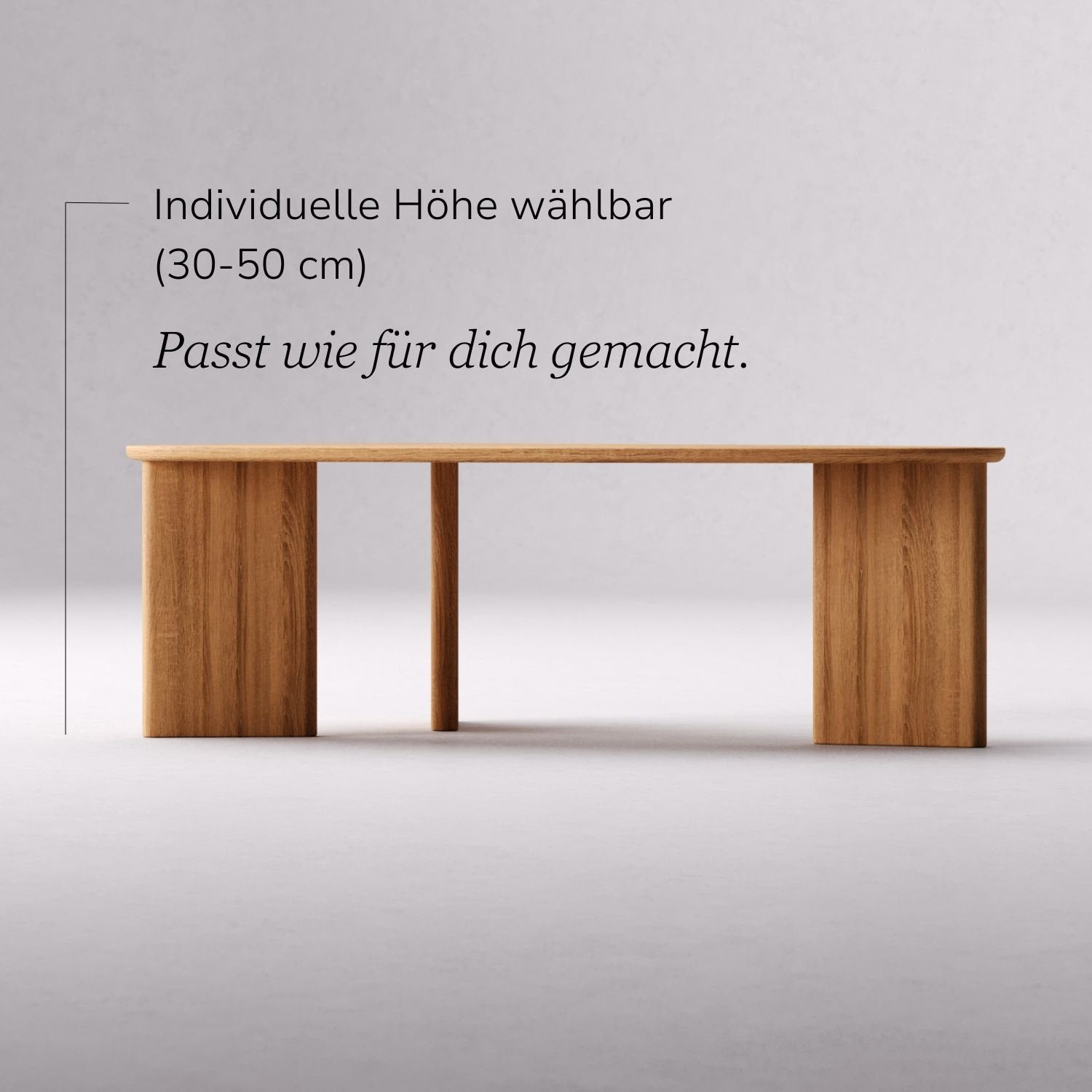 Couchtisch aus massiver Eiche 'Tova'