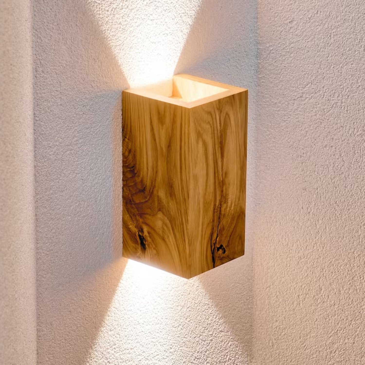 Wandlampe Holz Badajoz Wandleuchte Abjora