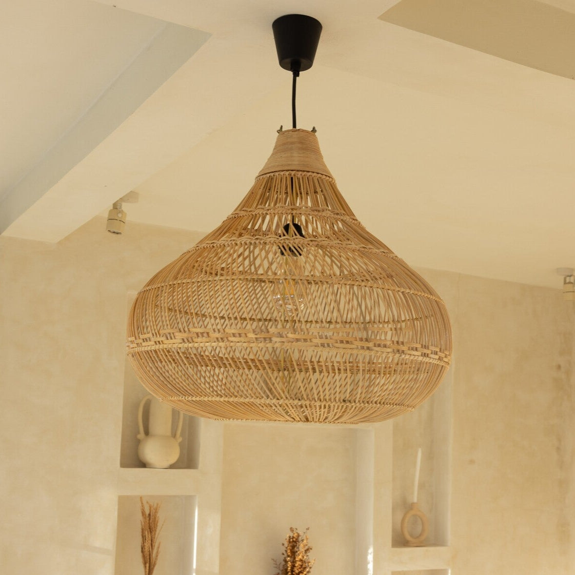 Rattan-Lampe 'Tulum'