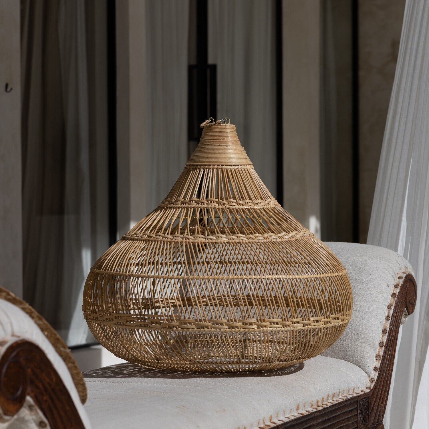 Rattan-Lampe 'Tulum'