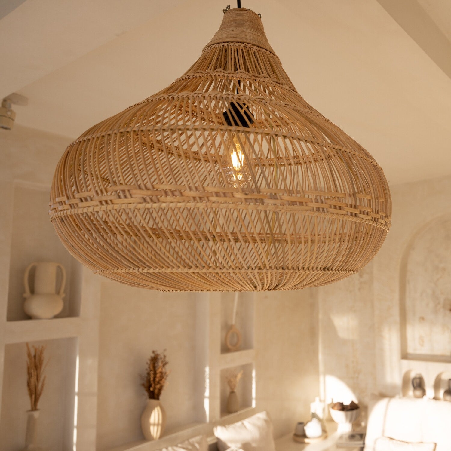 Rattan-Lampe 'Tulum'