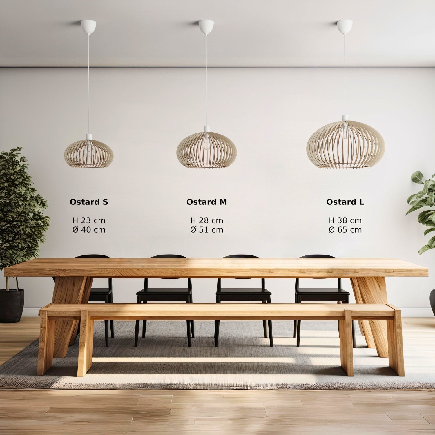 Holzlampe 'Ostard'