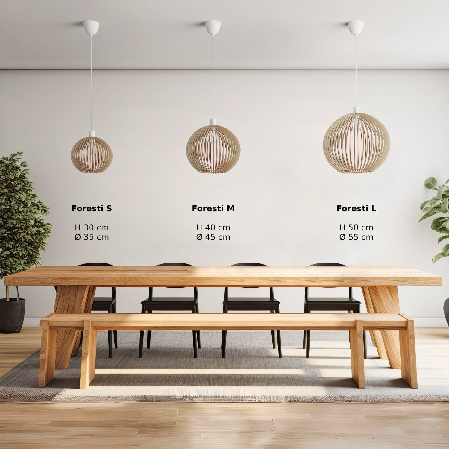 Holzlampe 'Forseti'