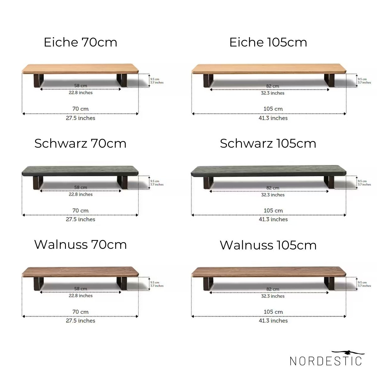 Monitorständer aus Holz 'Skandivis'