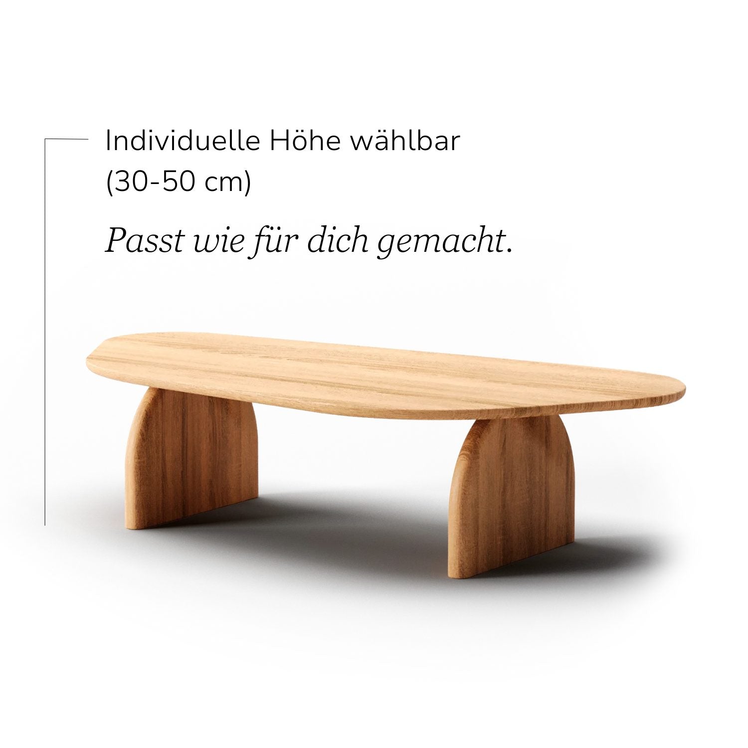 Couchtisch aus massiver Eiche 'Eira'