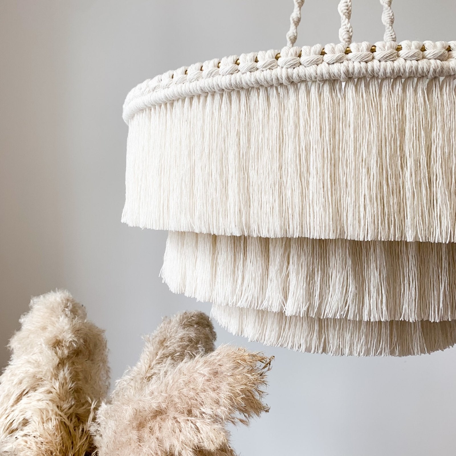 Makramee Lampe 'Bakdør' - NORDESTIC