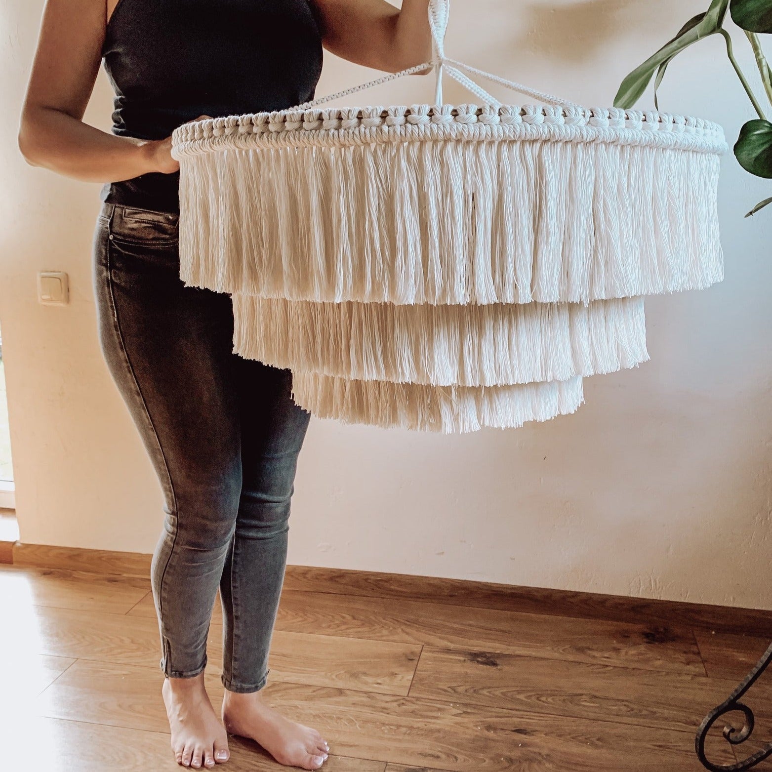 Makramee Lampe 'Bakdør' - NORDESTIC