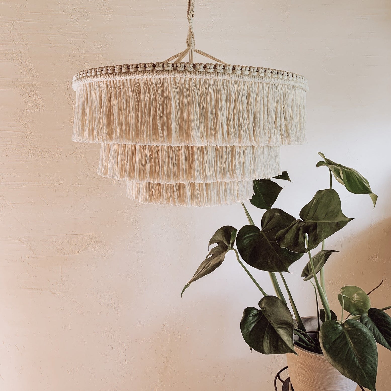 Makramee Lampe 'Bakdør' - NORDESTIC