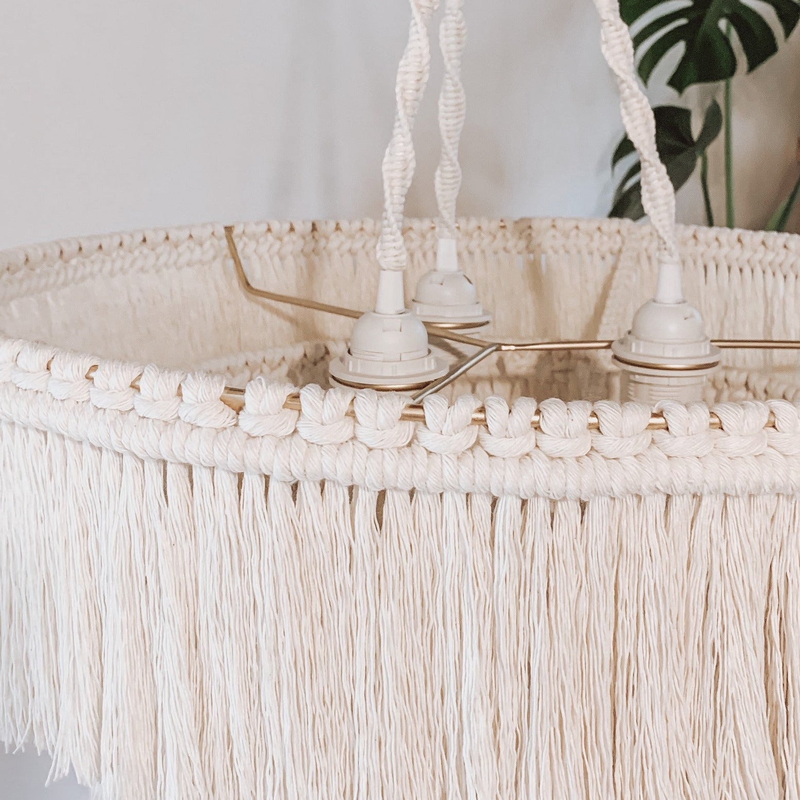 Makramee Lampe 'Bakdør' - NORDESTIC