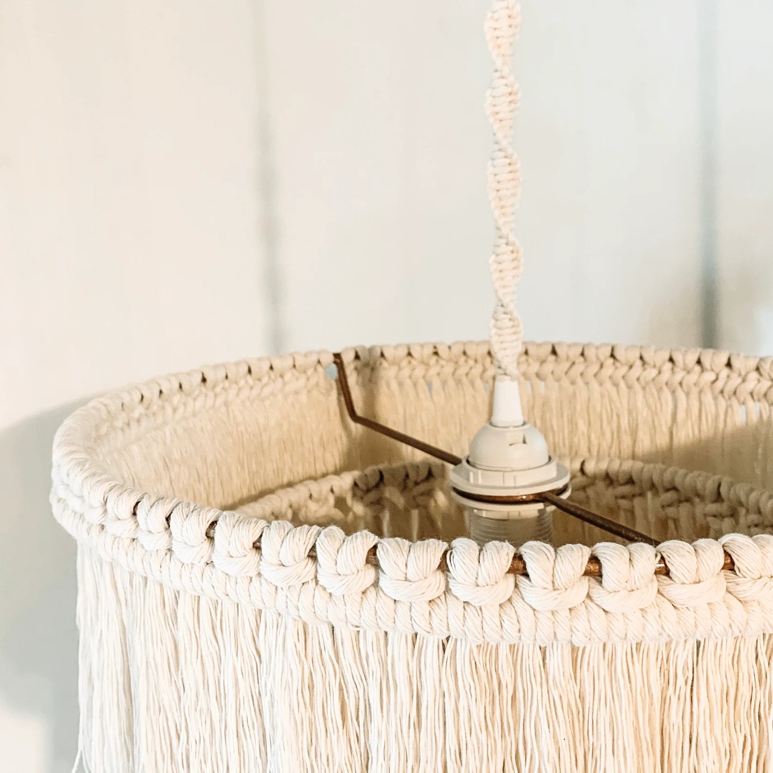 Makramee Lampe 'Eføy' - NORDESTIC