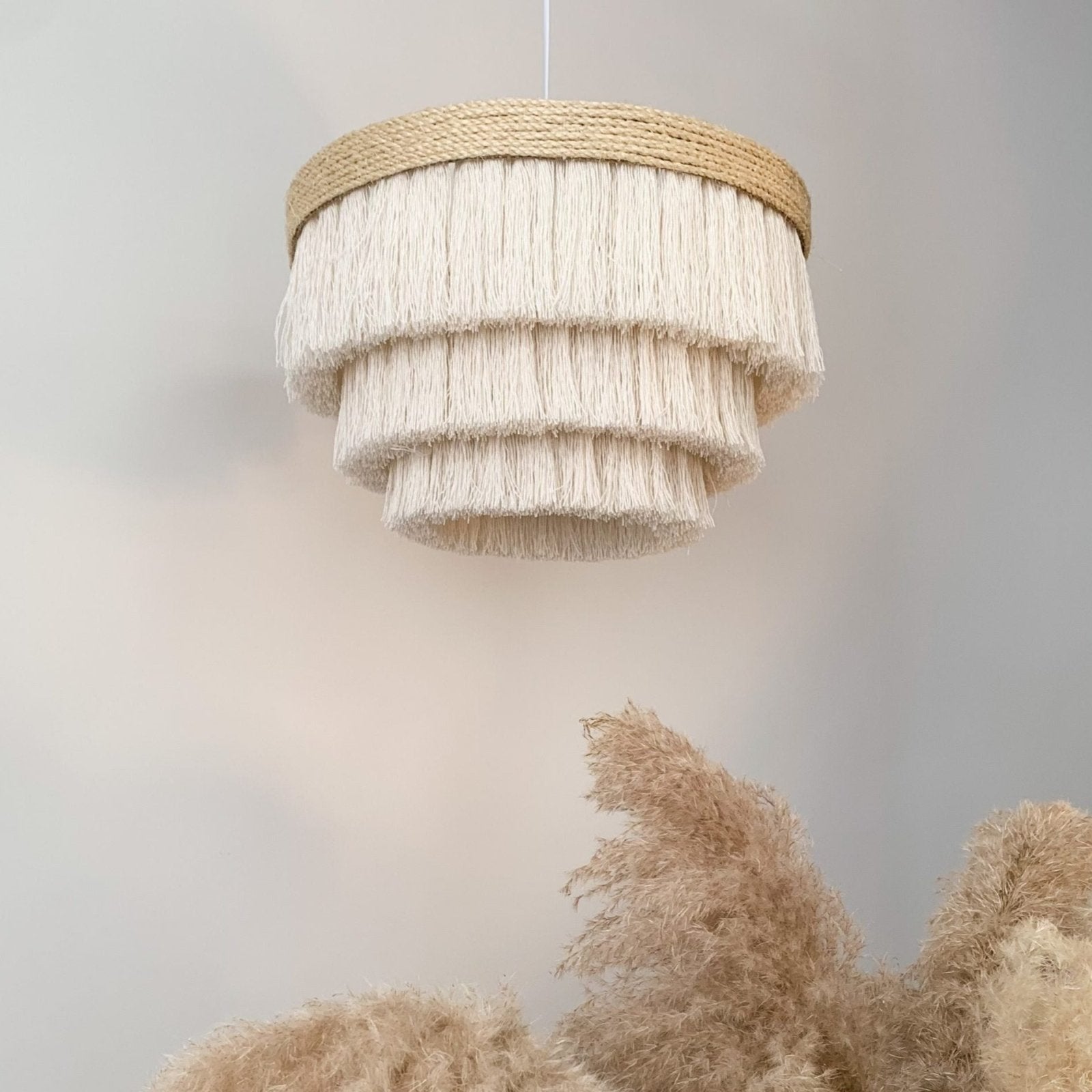 Makramee Lampe 'Gnåle' - NORDESTIC