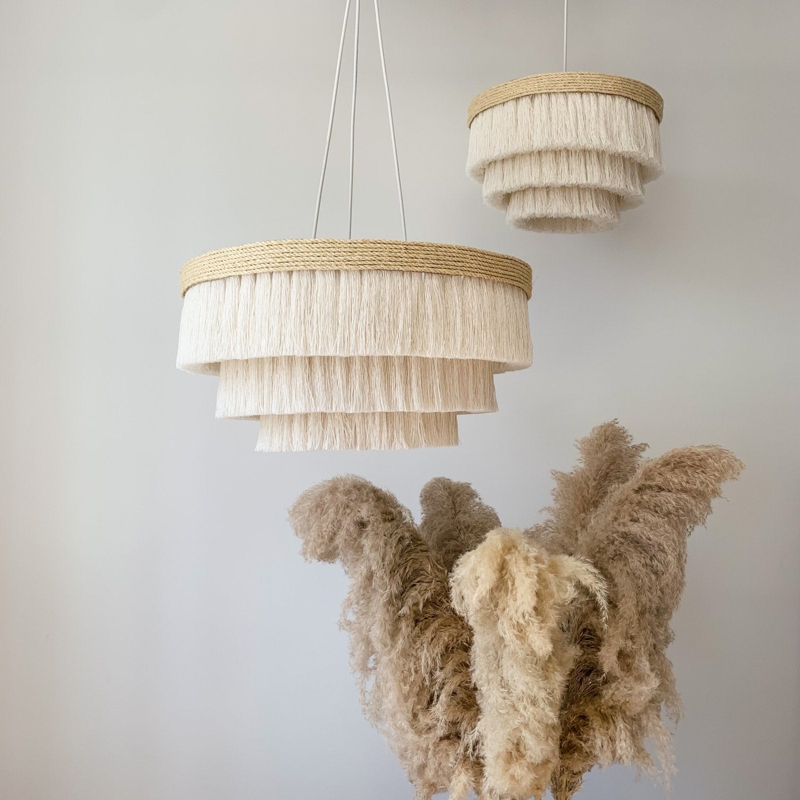 Makramee Lampe 'Gnåle' - NORDESTIC