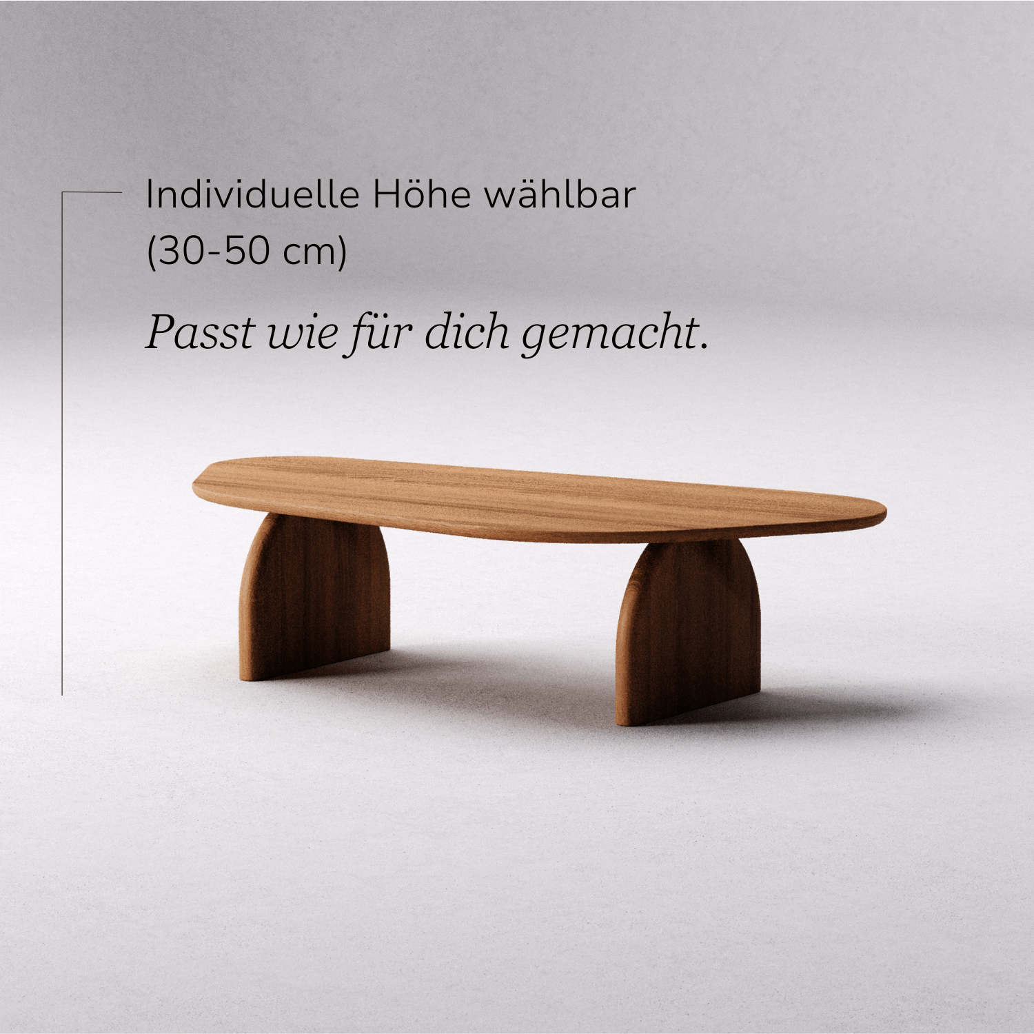 Couchtisch aus massiver Eiche 'Eira'