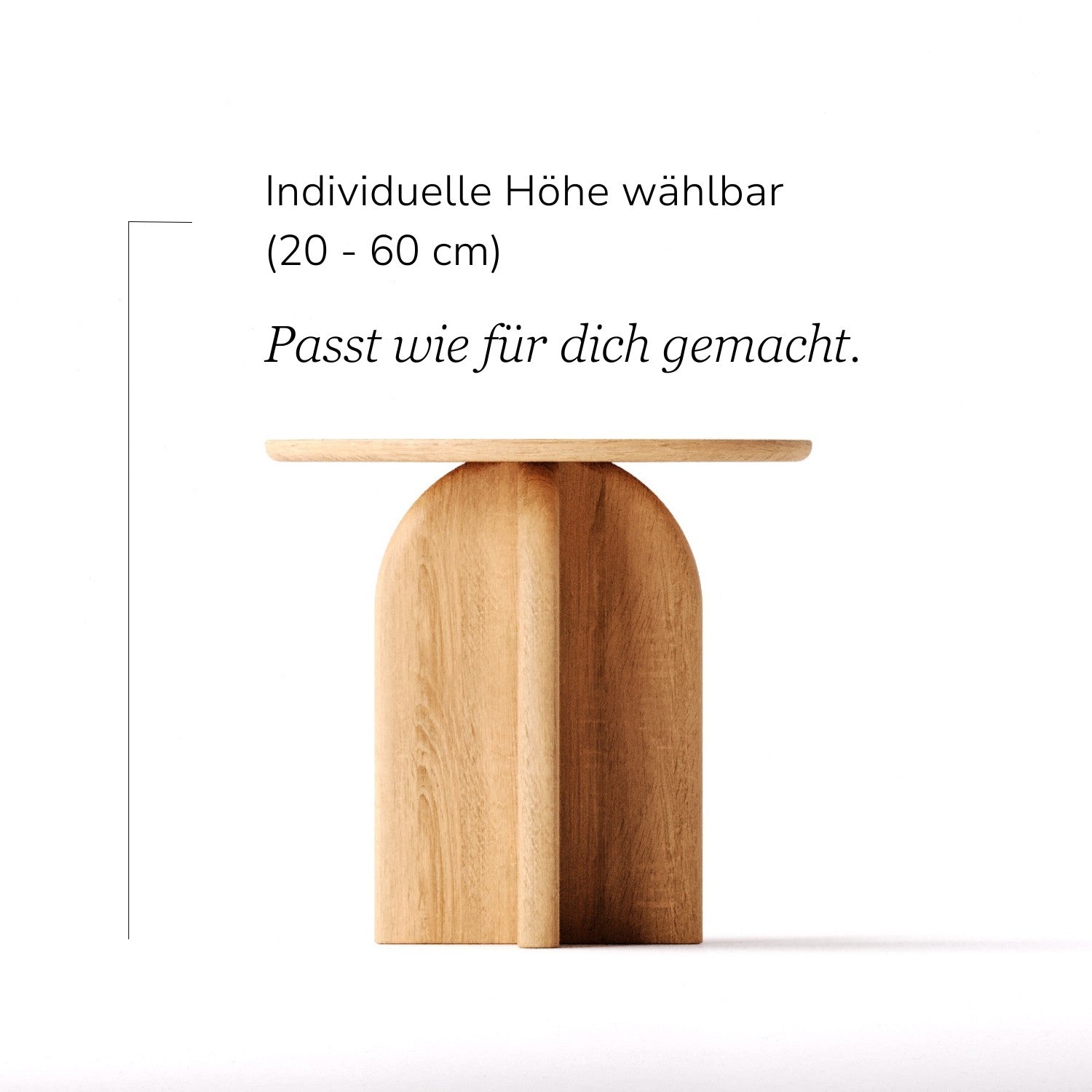 Beistelltisch aus massiver Eiche (FSC®) – Luna