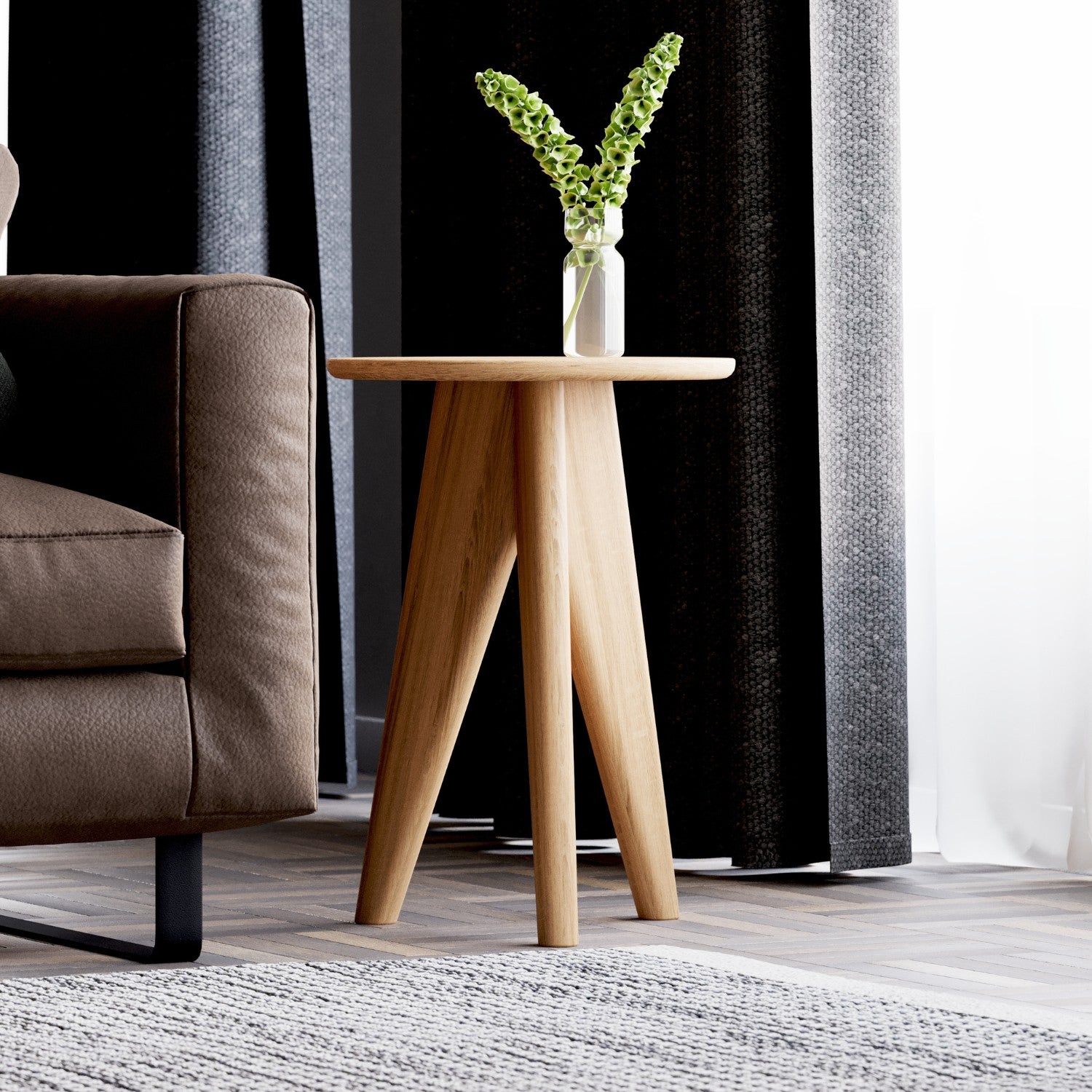 Beistelltisch aus massiver Eiche (FSC®) – Nova