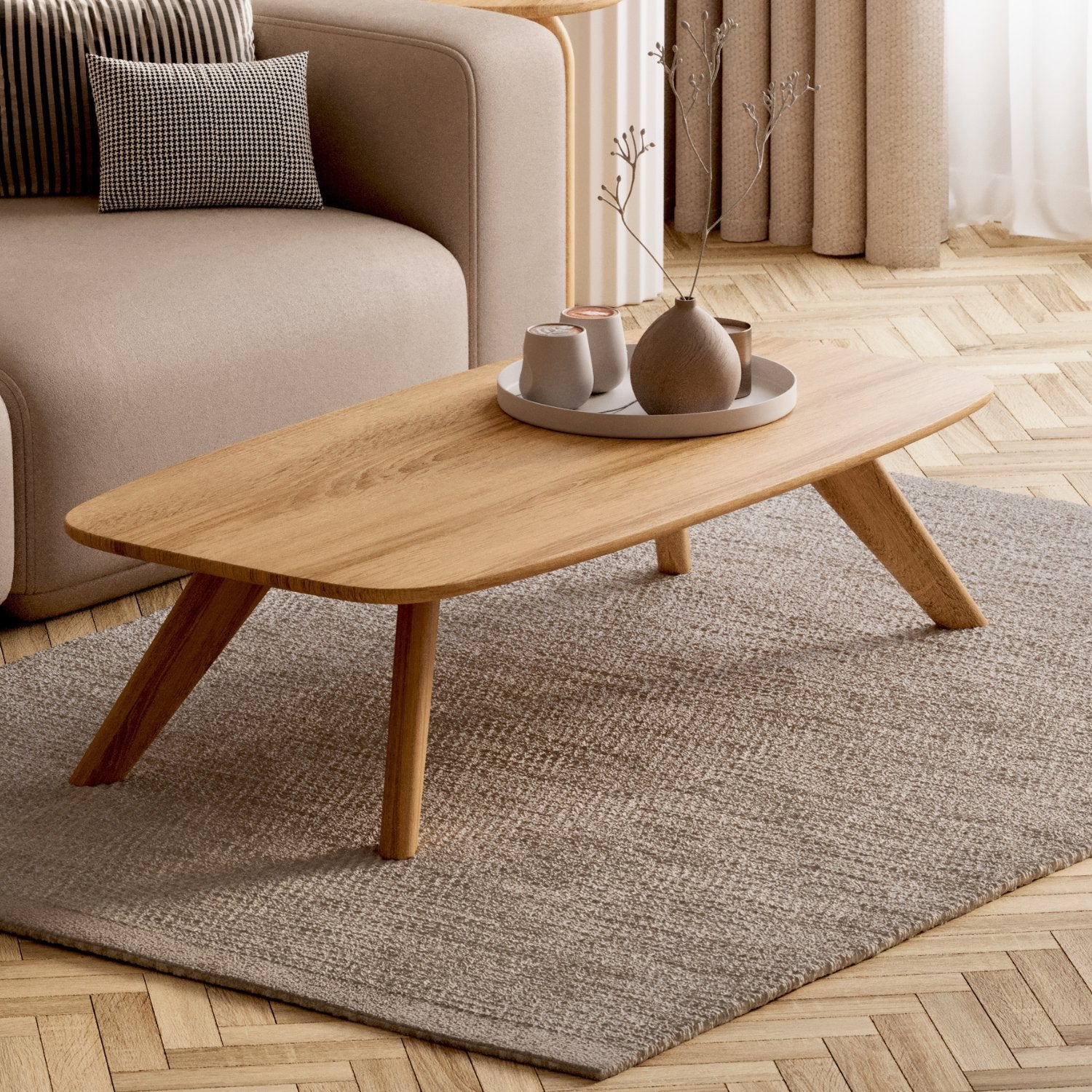 Couchtisch aus massiver Eiche 'Liv'