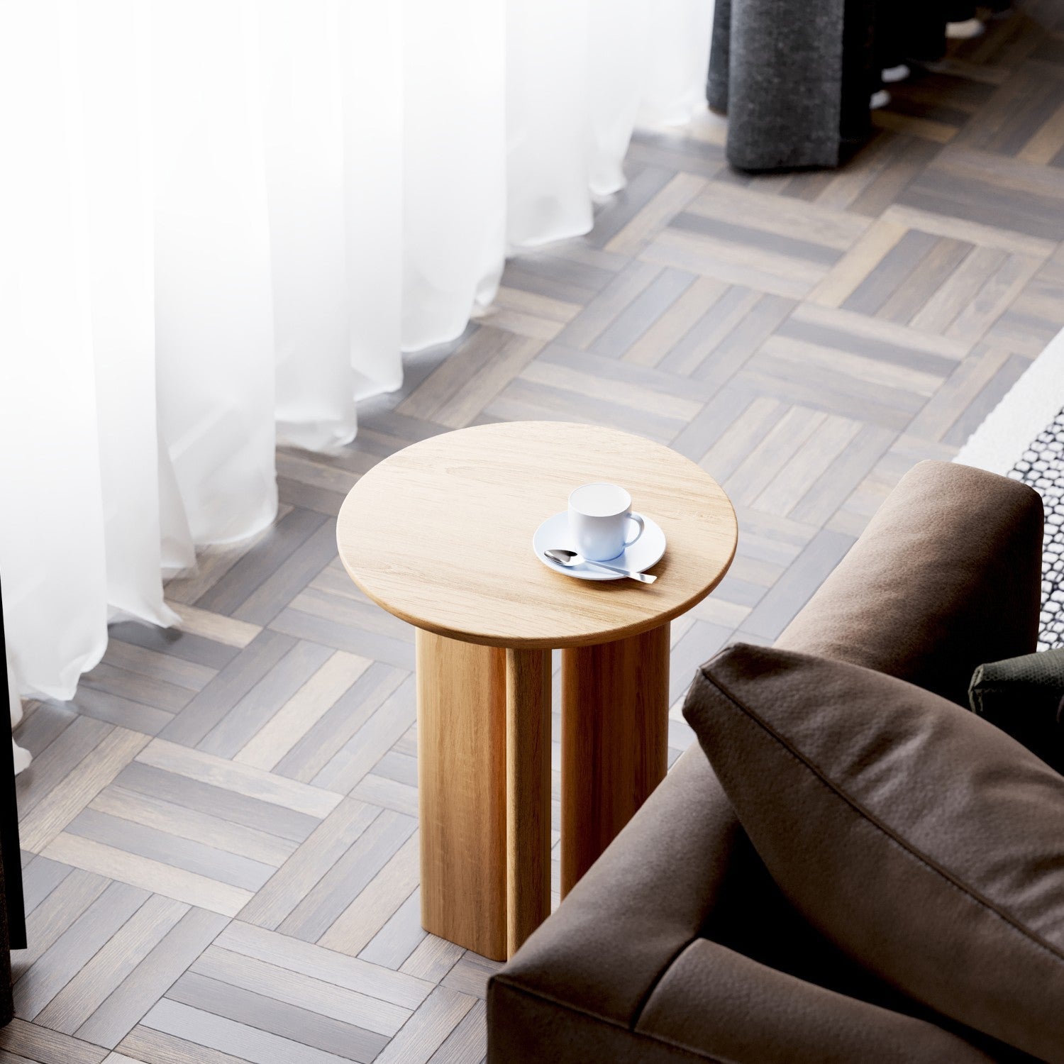 Beistelltisch aus massiver Eiche (FSC®) – Fjord