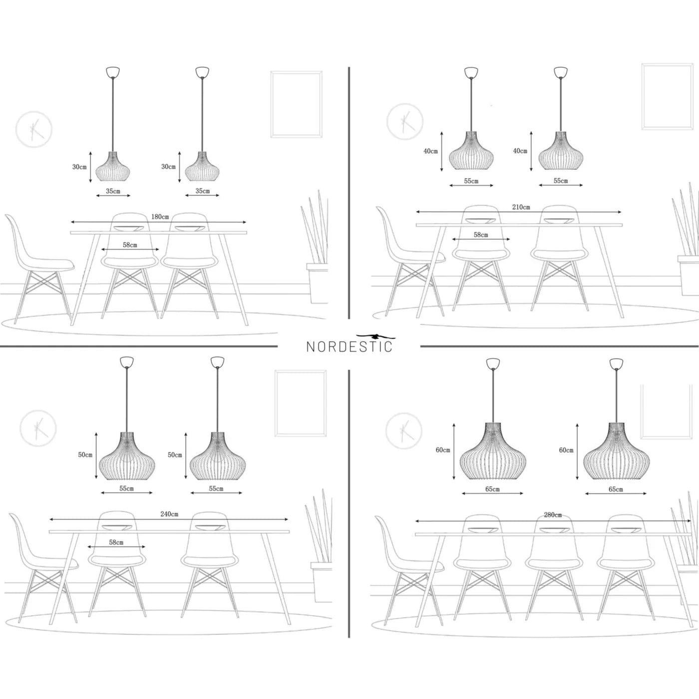 Pendelleuchte Holz 'Baidur'