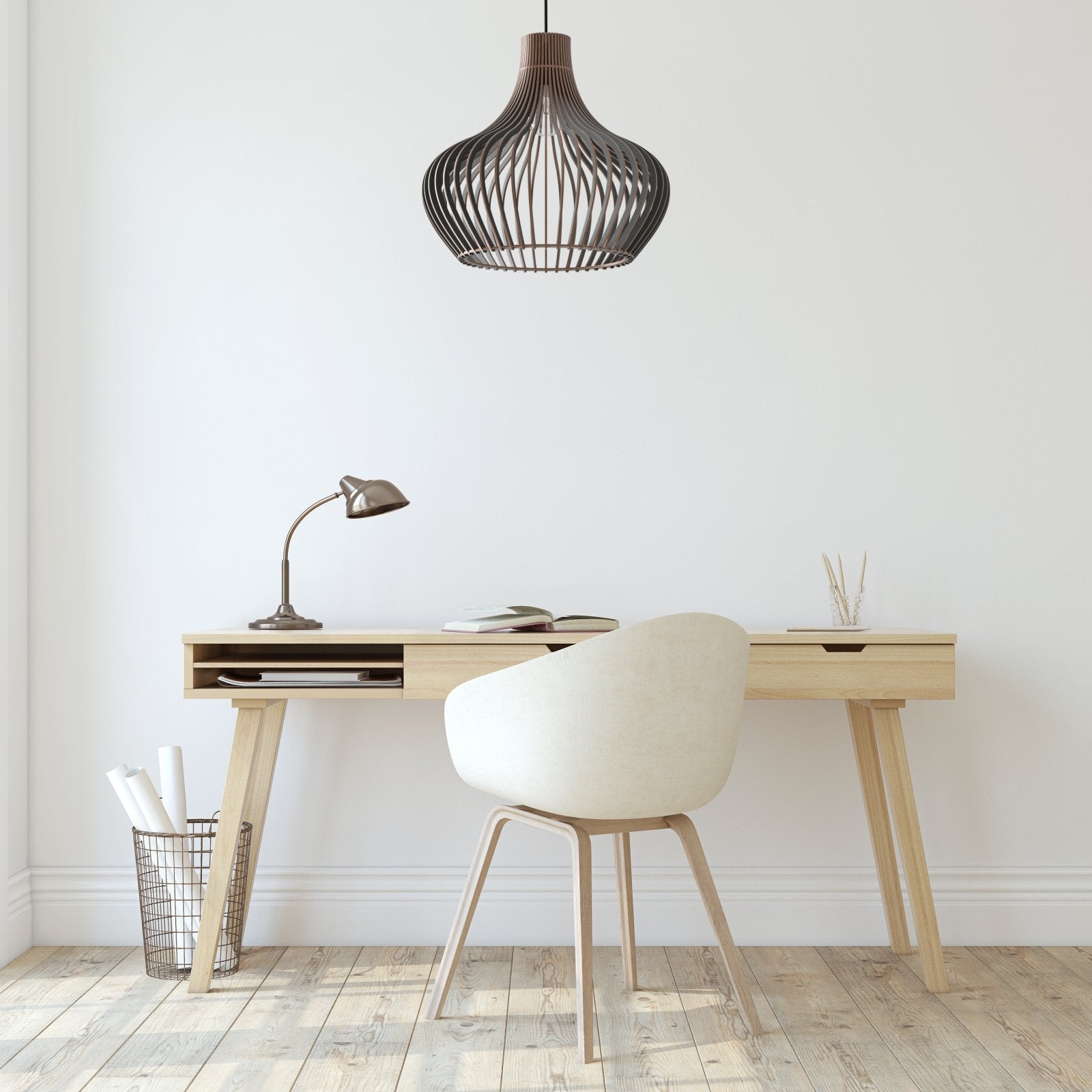 Pendelleuchte Esstisch Holz 'Baidur'